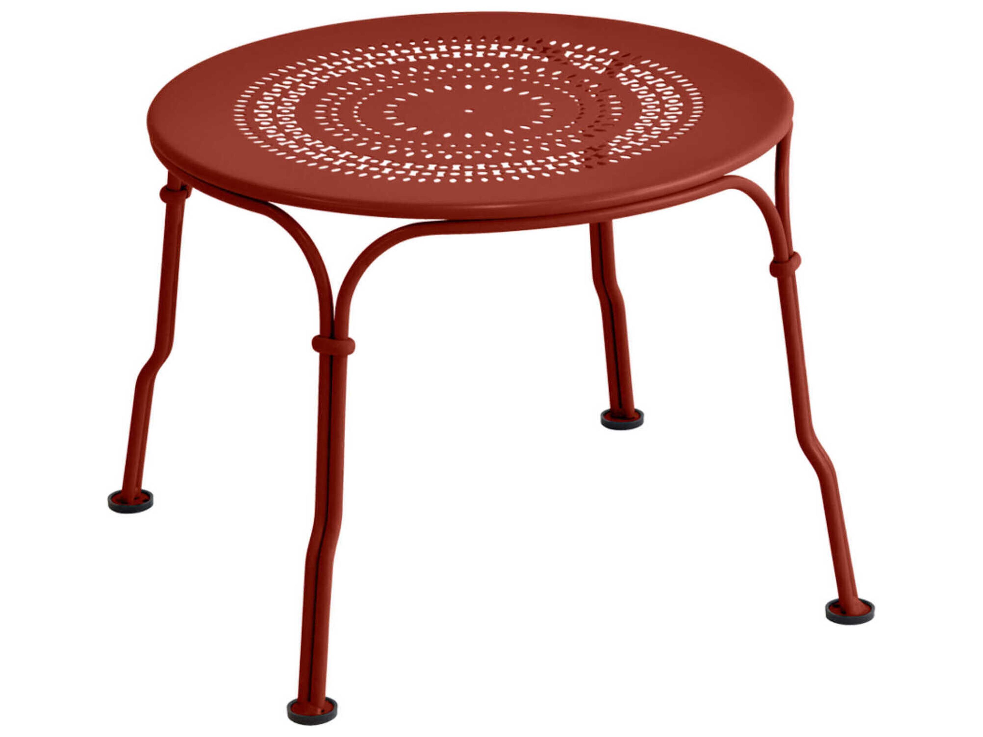 Fermob 1900 Steel Round End Table