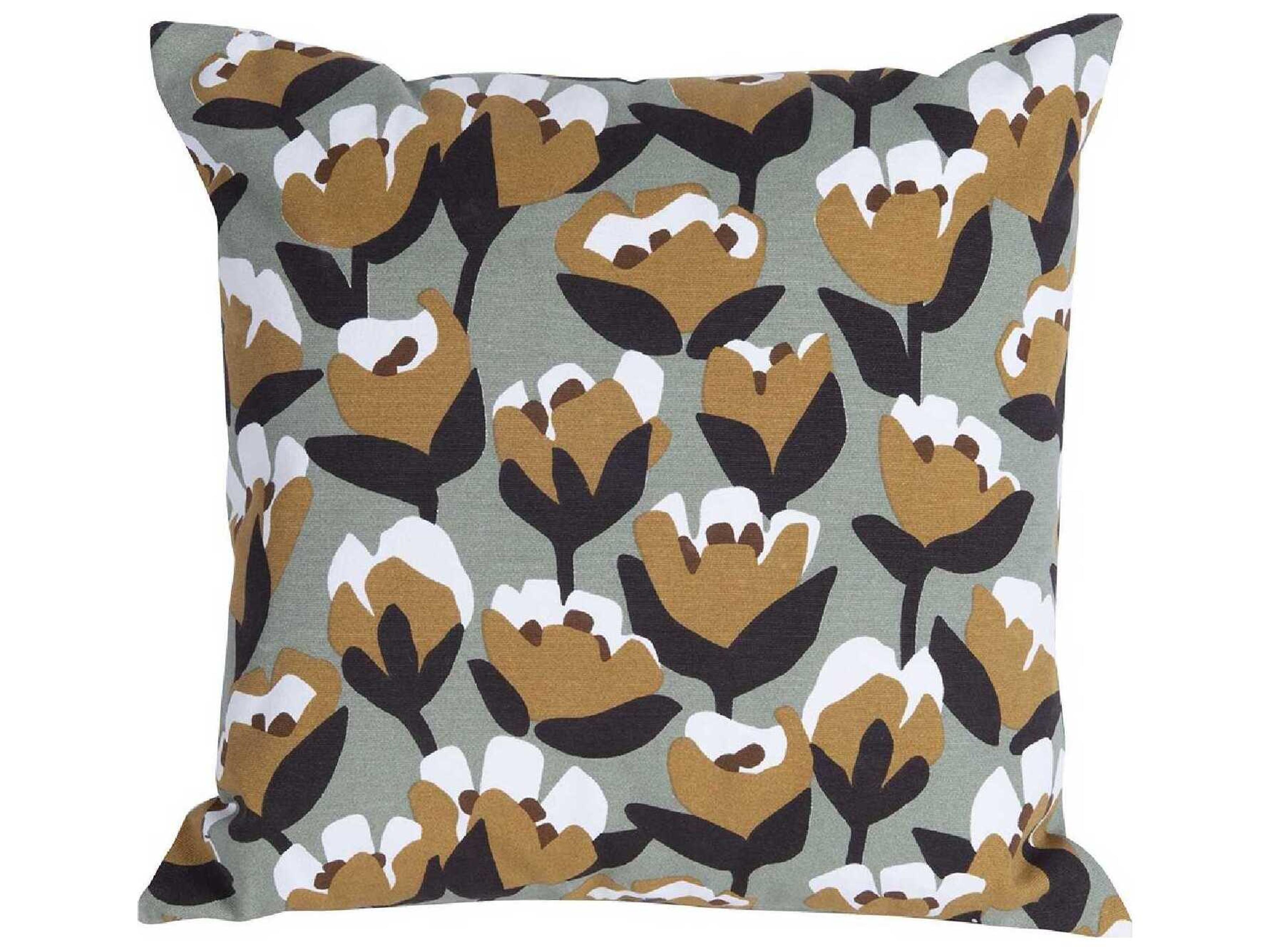Bouquet Sauvage Tulip Gingerbread Pillow