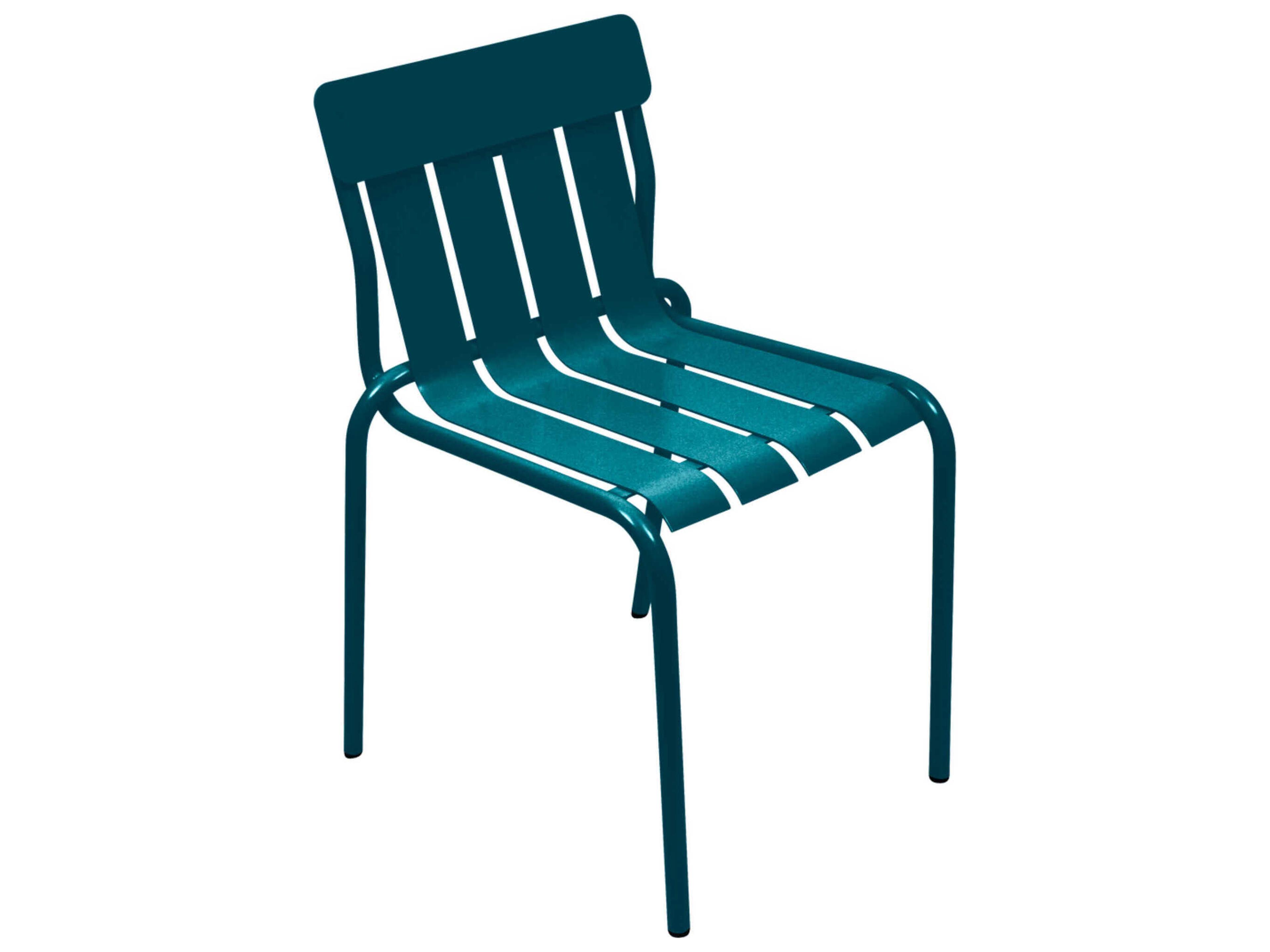 Fermob Stripe Aluminum Metal Dining Chair Set of 2