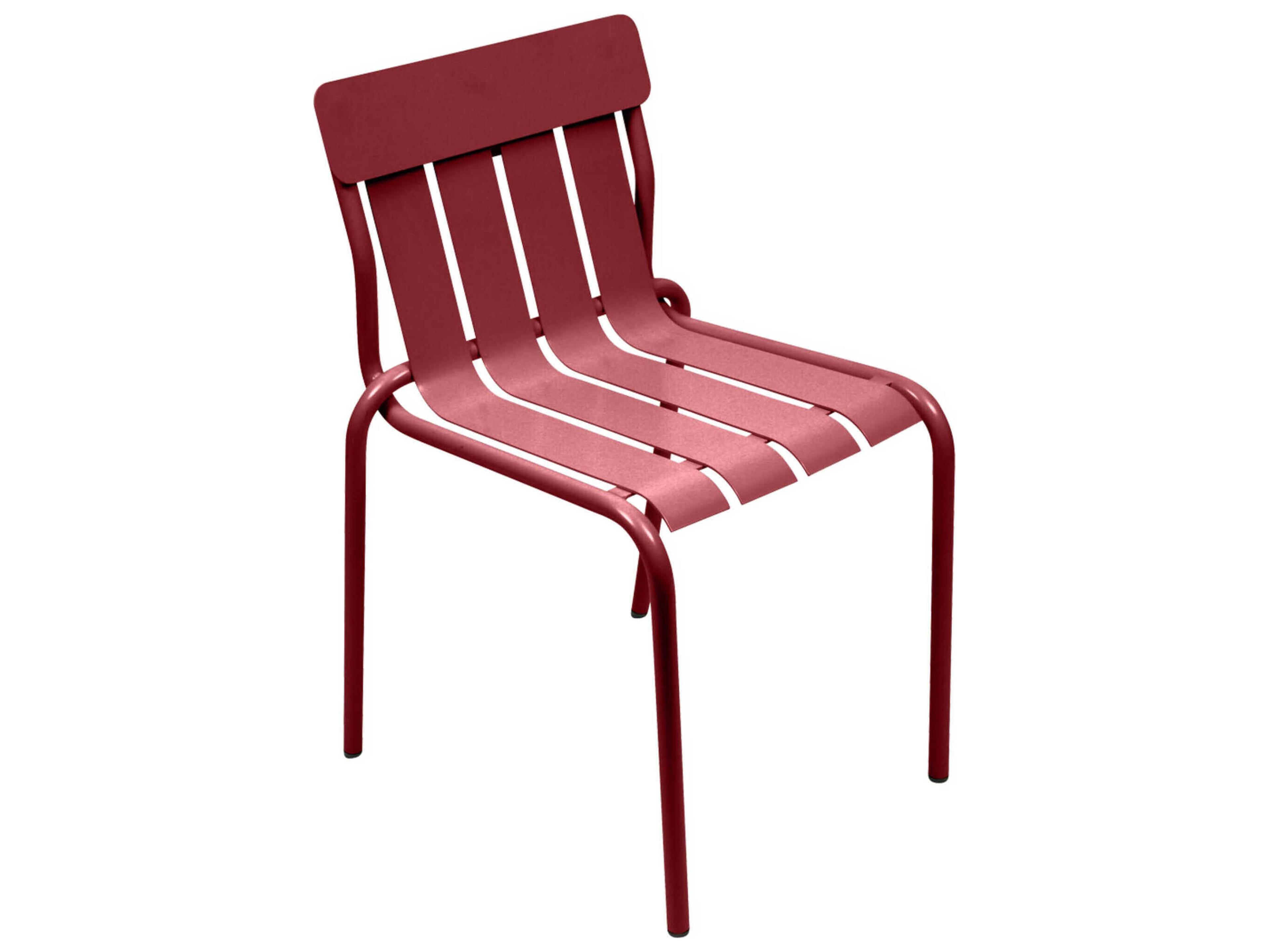 Fermob Stripe Aluminum Metal Dining Chair Set of 2