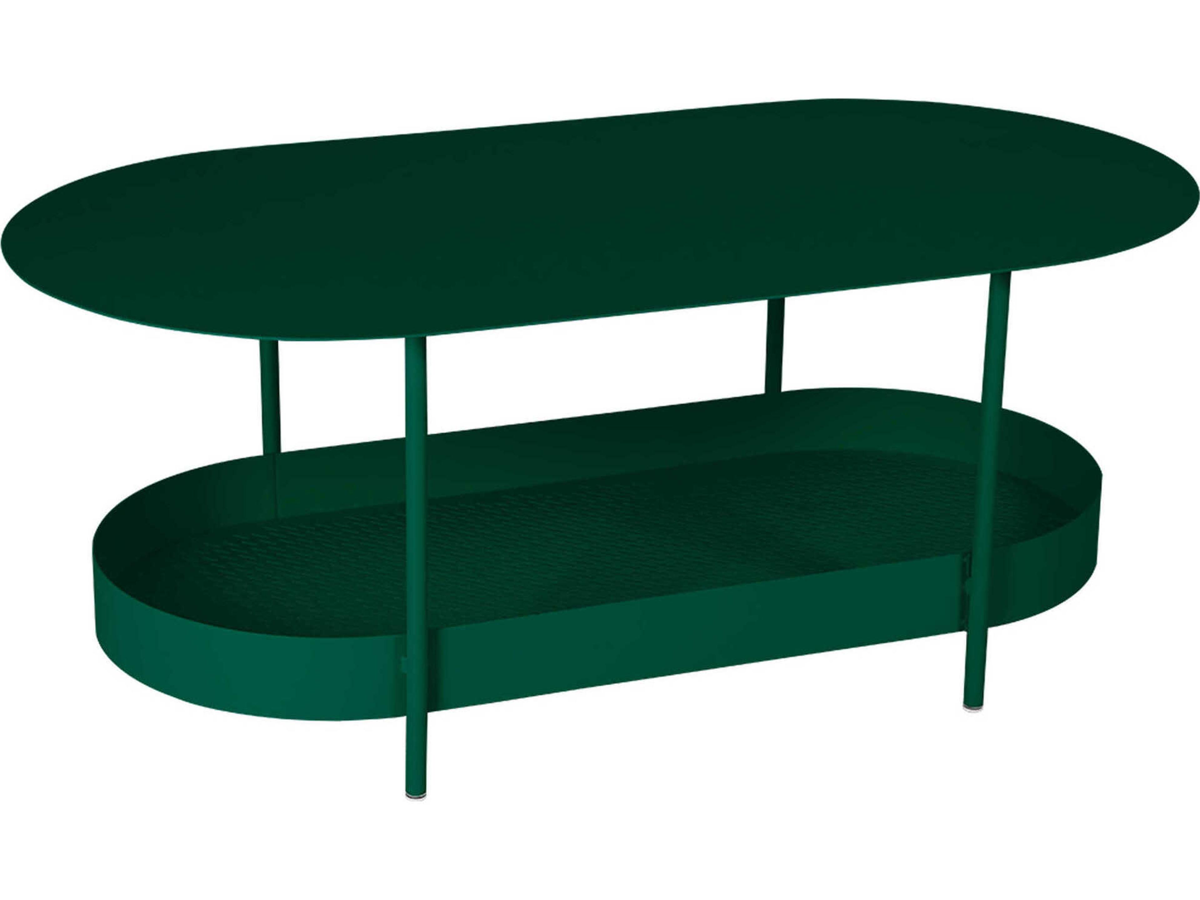Salsa Steel Oval Coffee Table