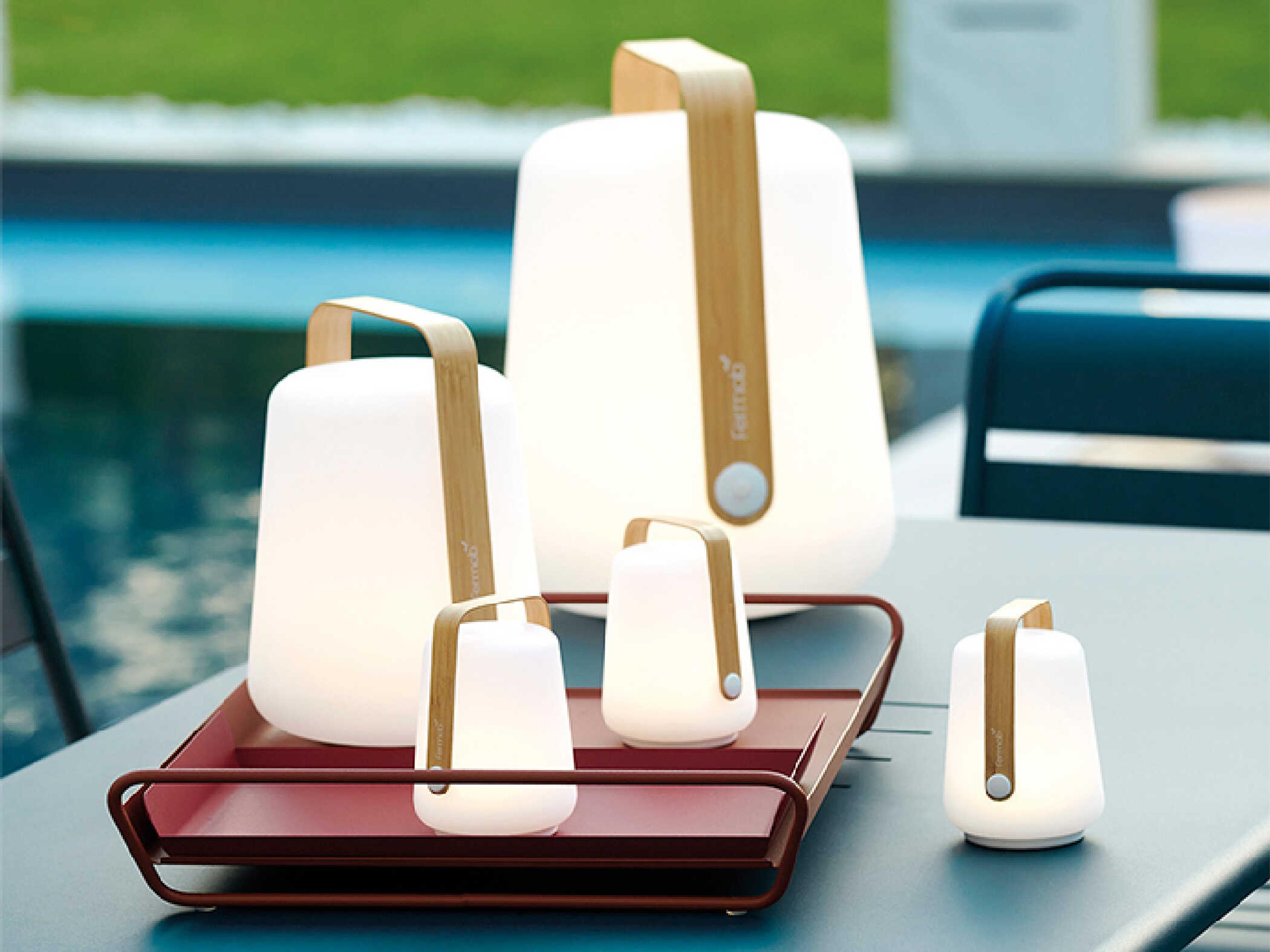 Fermob Balad Bamboo Outdoor Lamp Set of 3