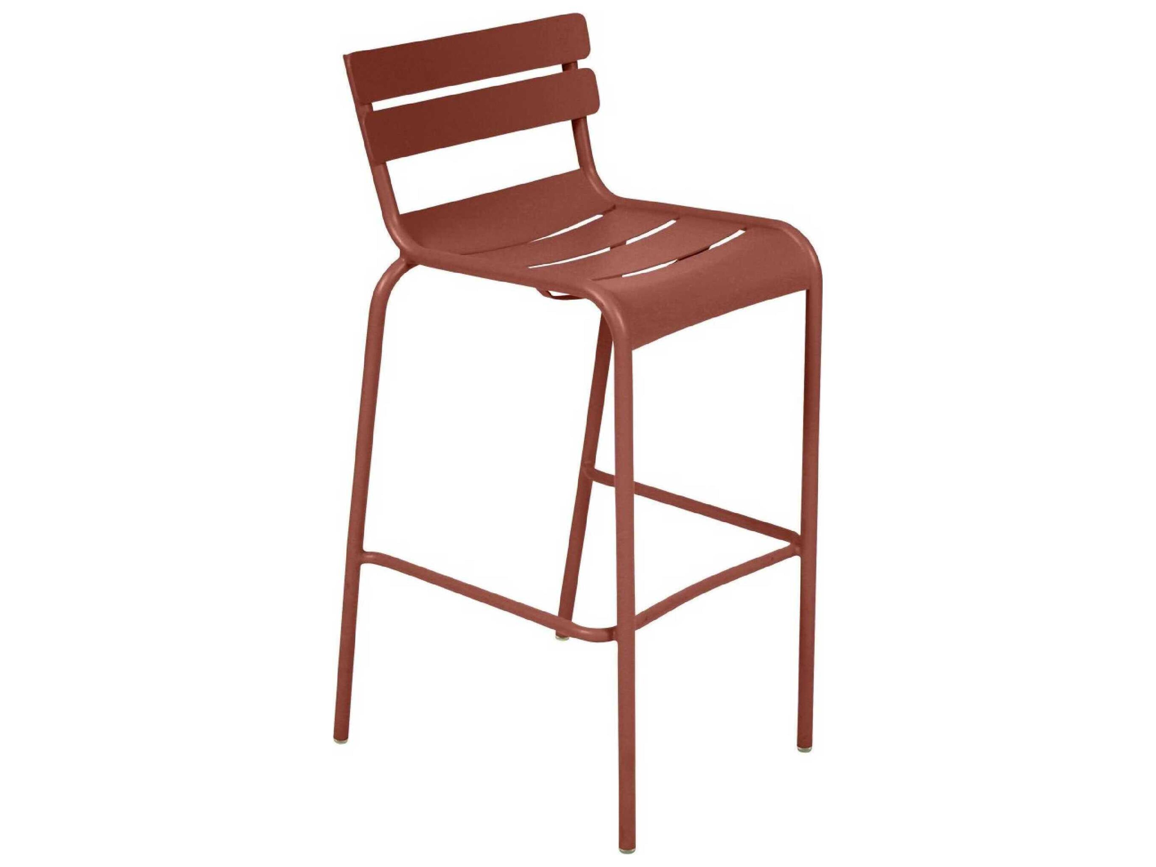 Fermob Luxembourg Aluminum Metal Bar Stool Set of 2