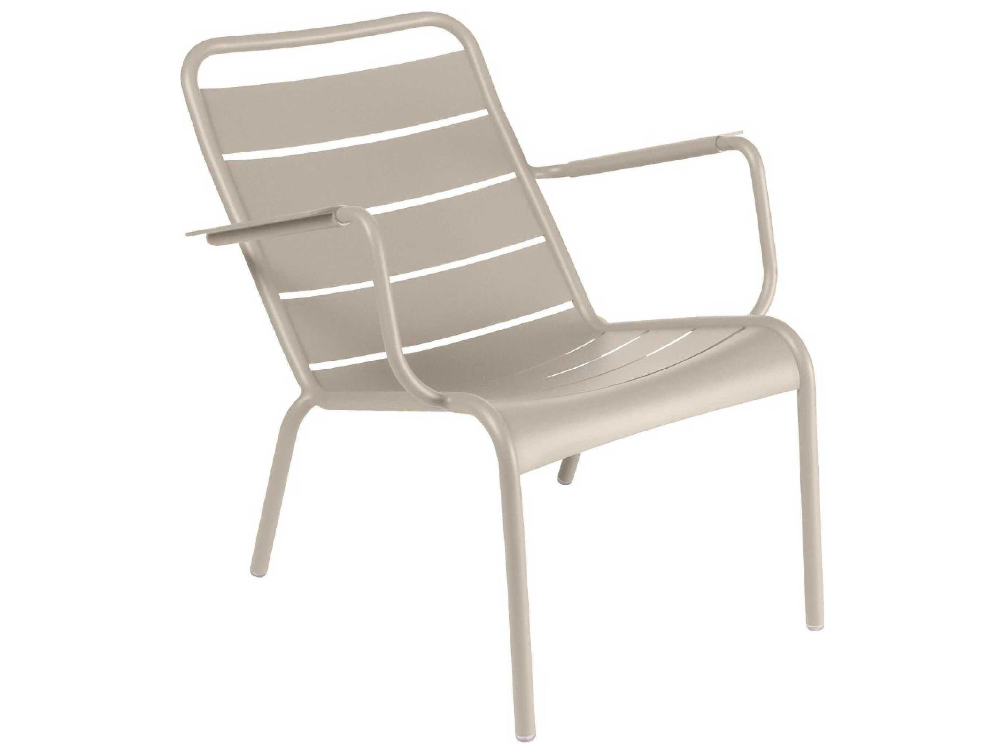 Luxembourg Aluminum Metal Lounge Chair Set of 2