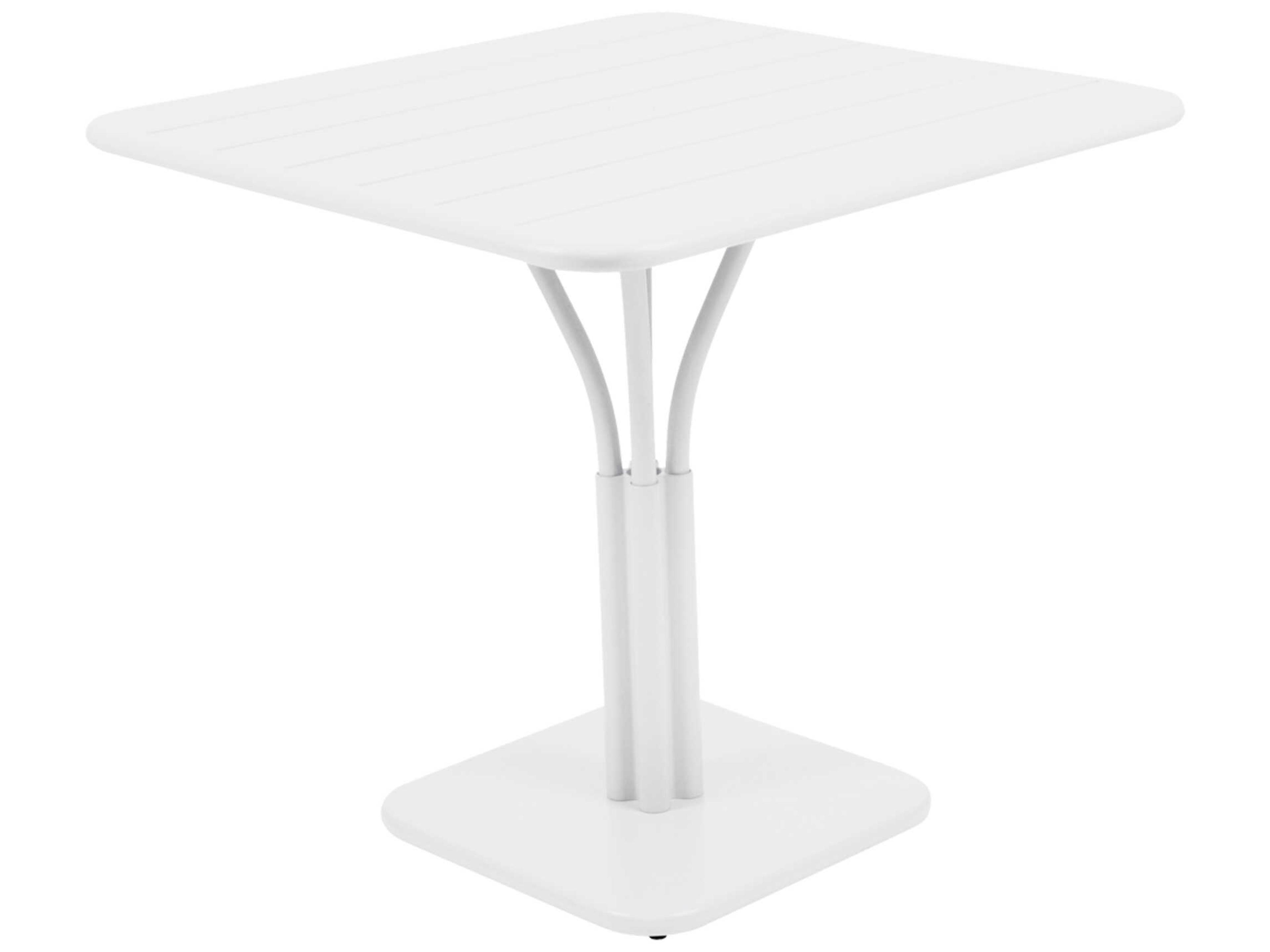 Luxembourg Aluminum Square Umbrella Hole Dining Table
