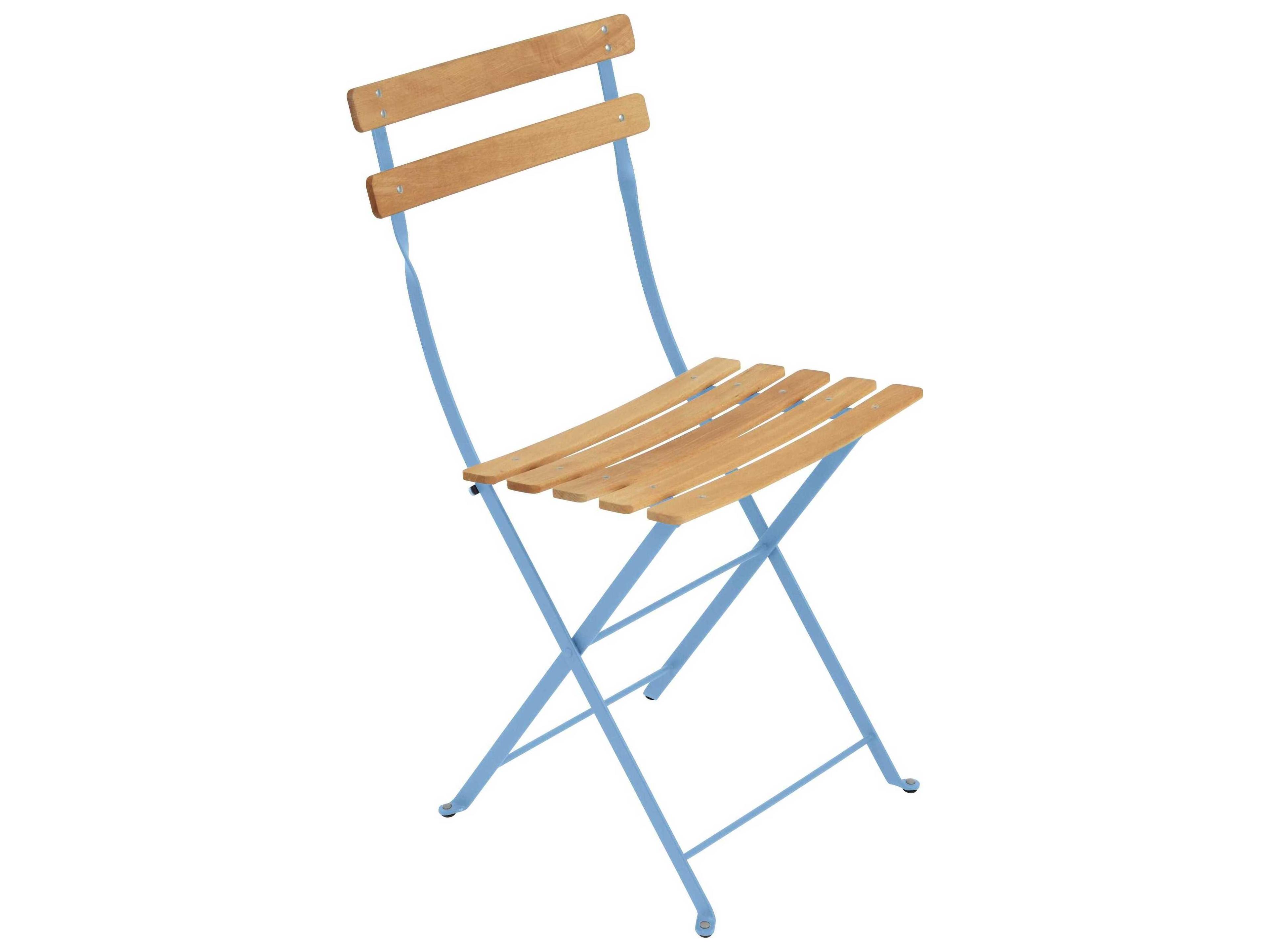 Fermob Bistro Steel Wood Dining Chair Set of 2