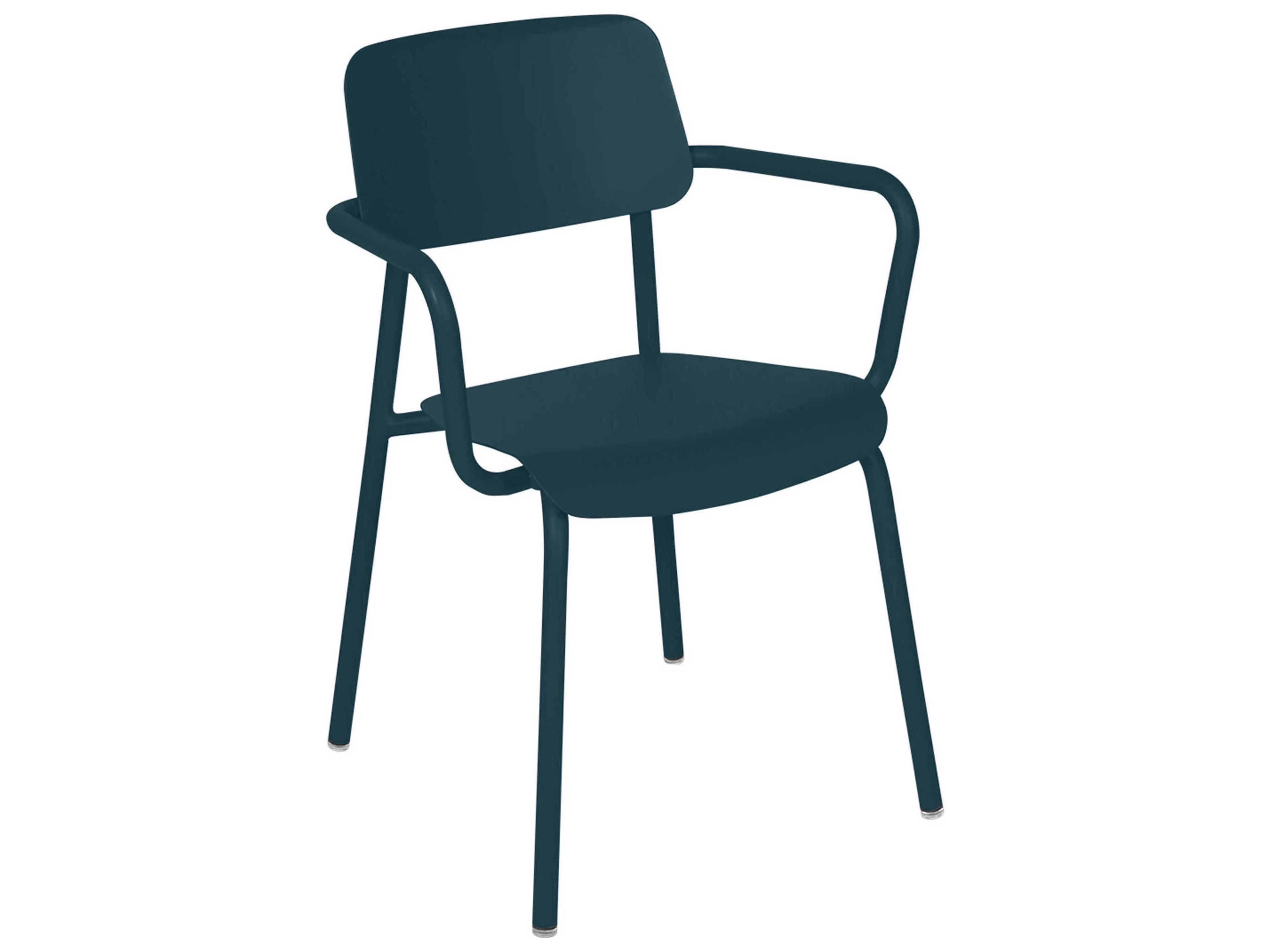 Fermob Studie Aluminum Metal Dining Chair Set of 2