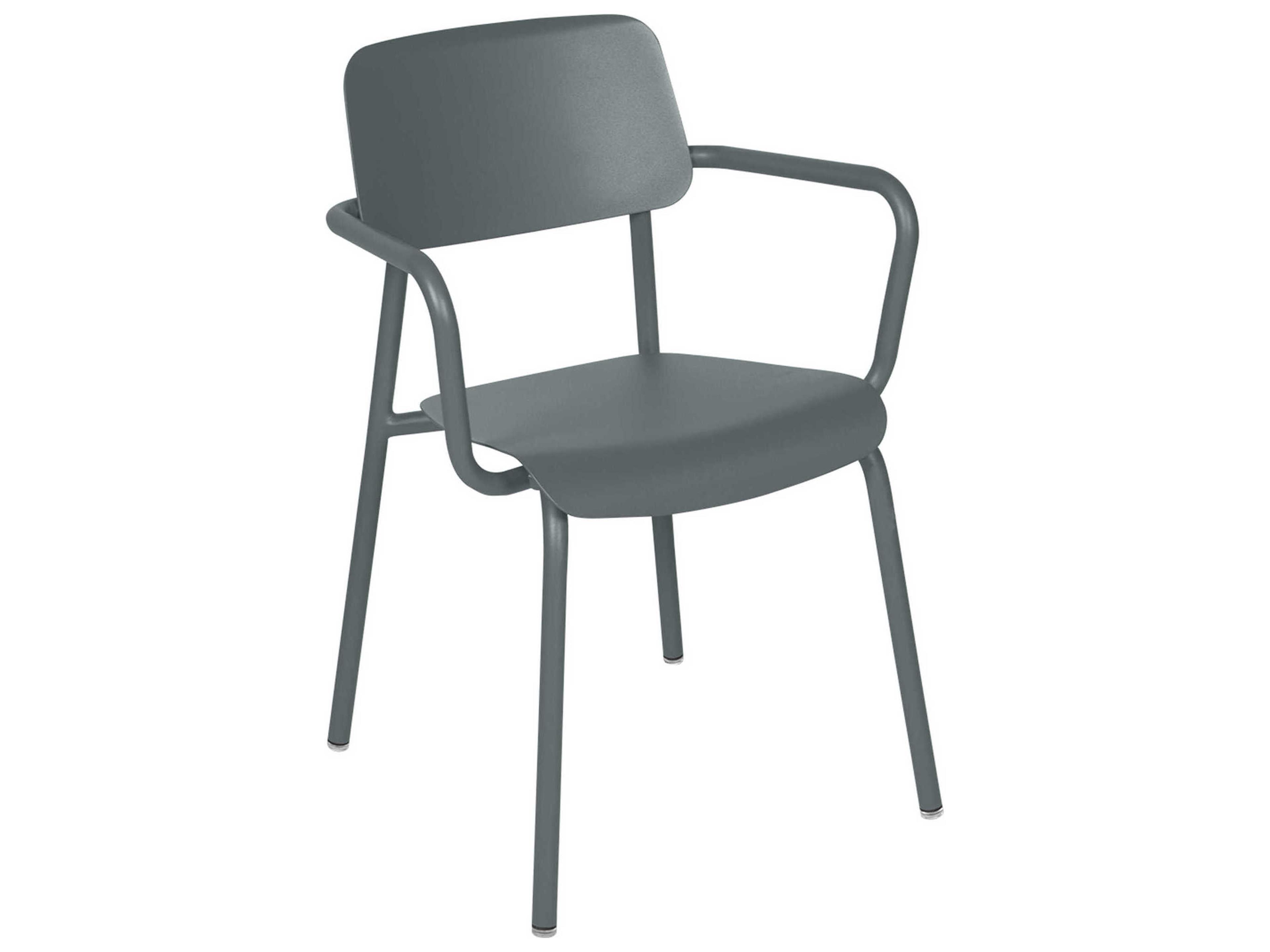 Fermob Studie Aluminum Metal Dining Chair Set of 2