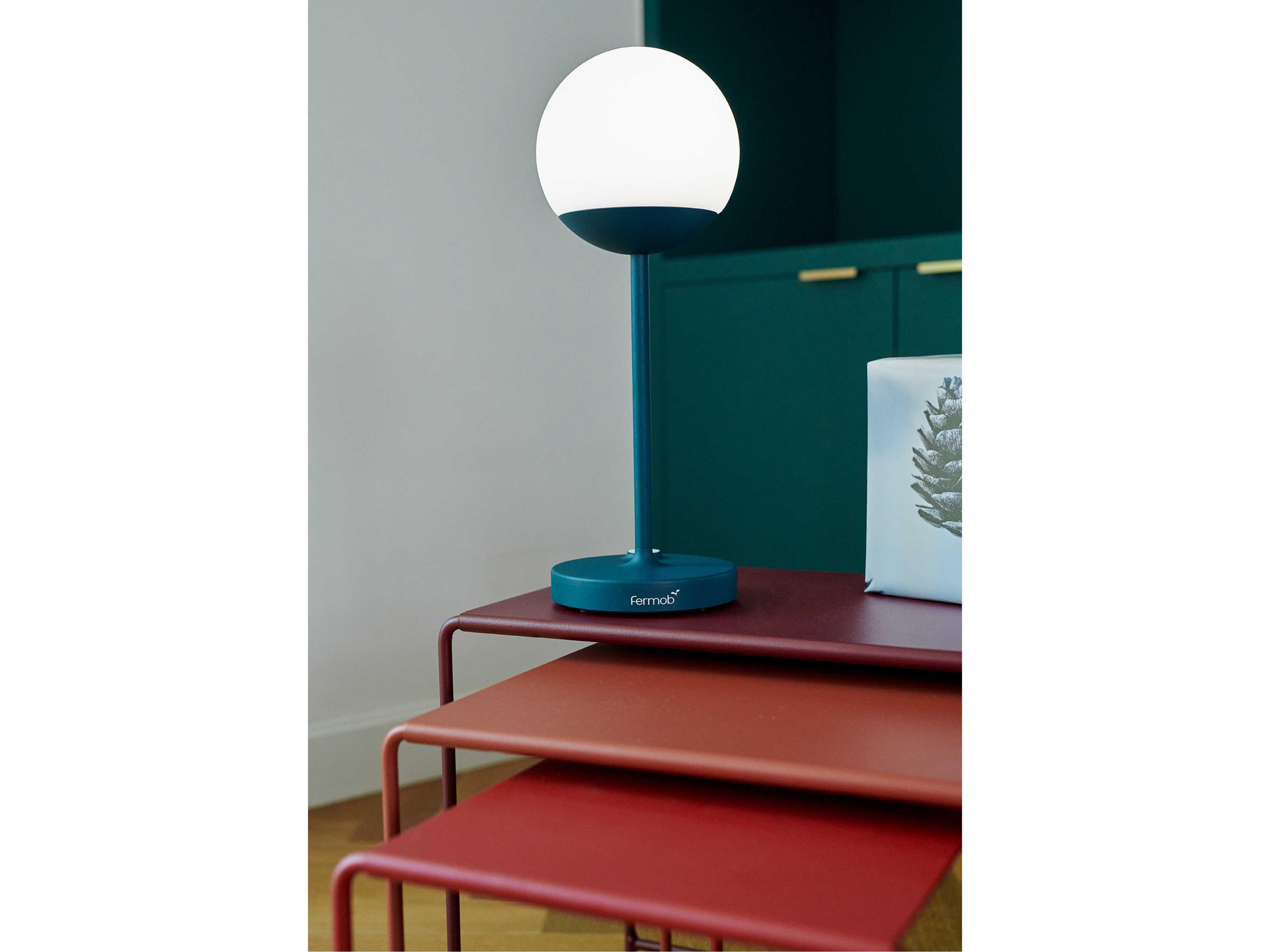 Fermob Oulala Floral Getaway Steel Rectangular Nesting Tables