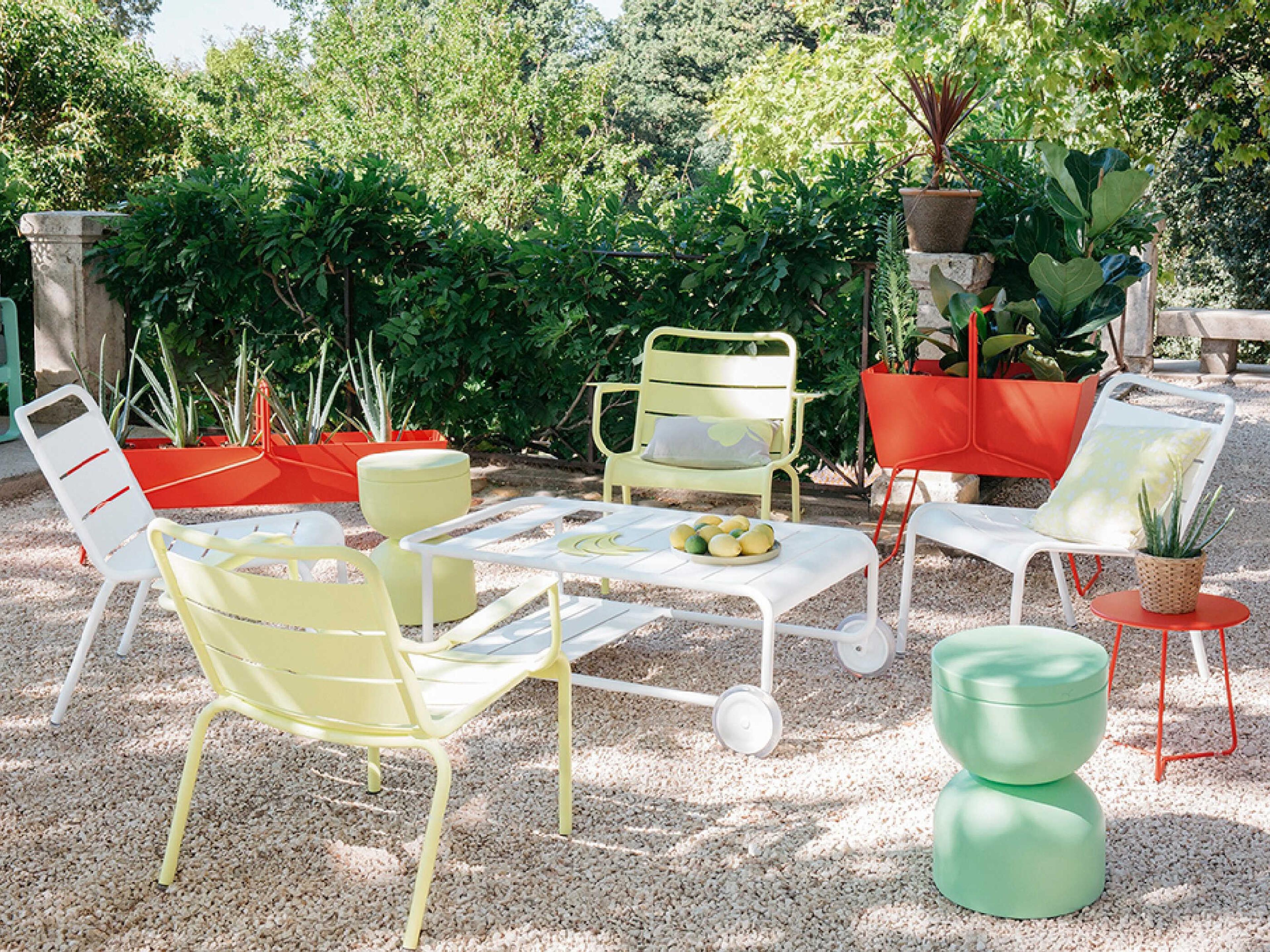 Luxembourg Aluminum Metal Lounge Set