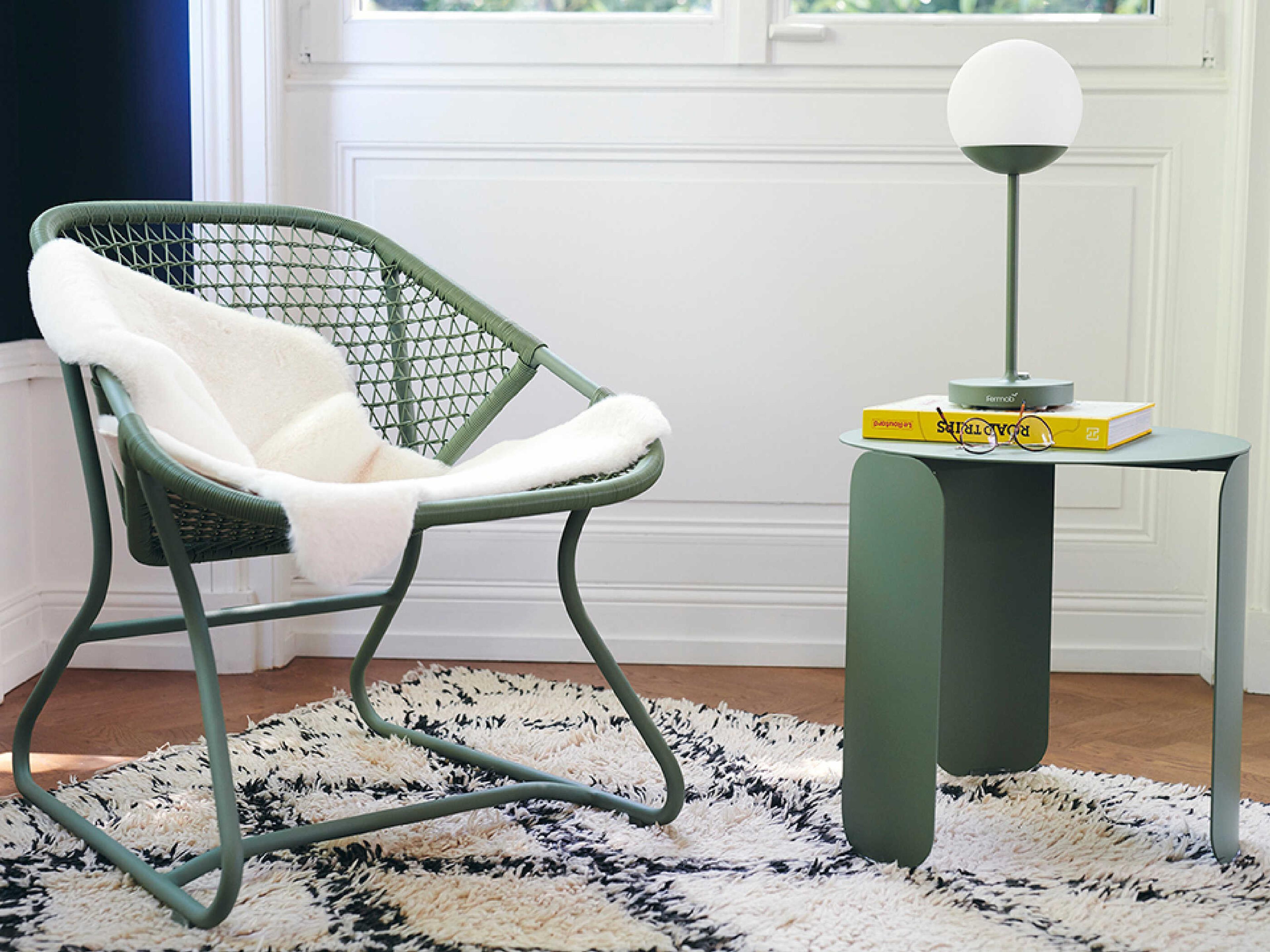 Sixties Aluminum Metal Lounge Set