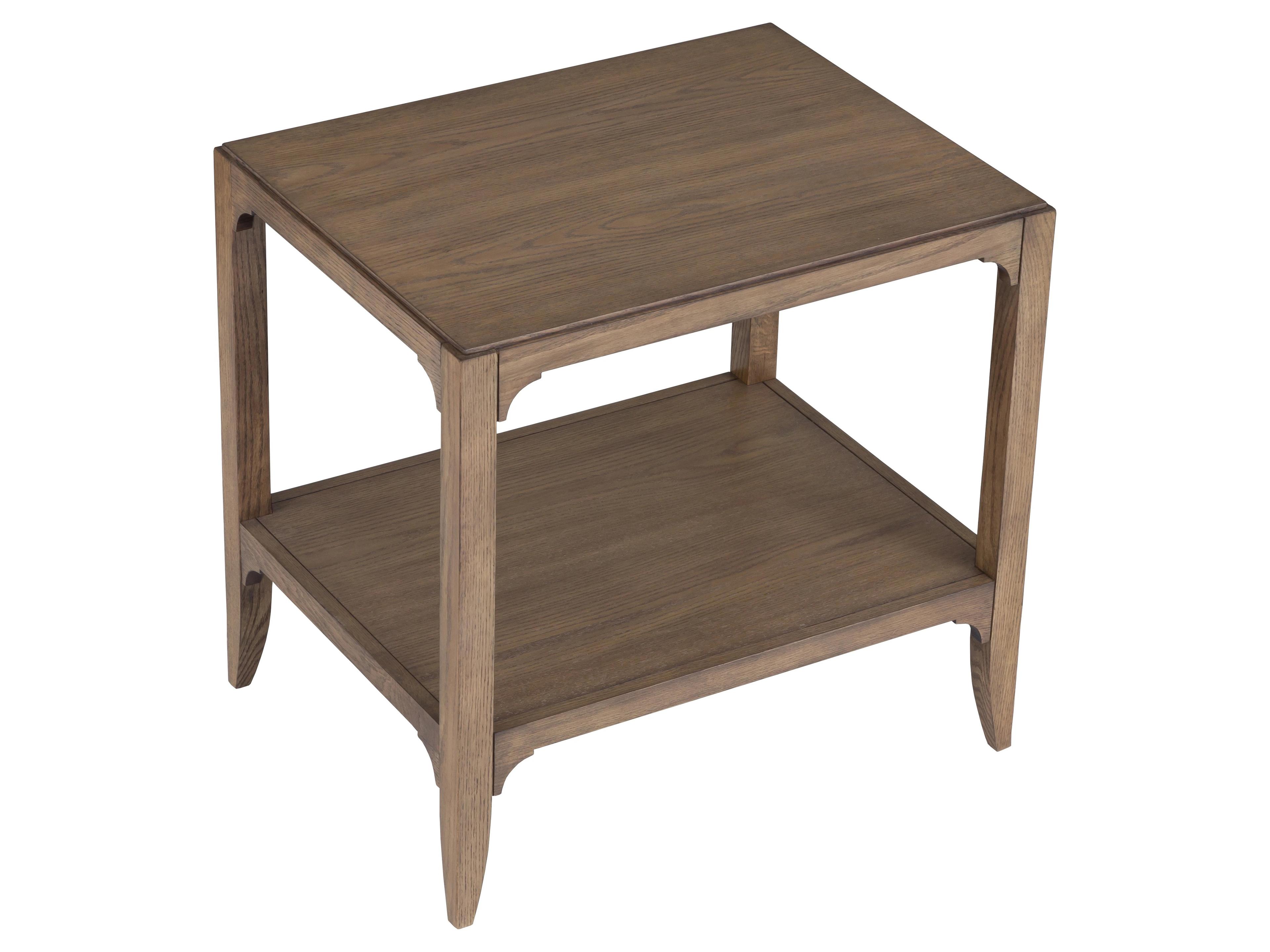 Fairfield Chair Callahan Rectangular Wood Louve End Table
