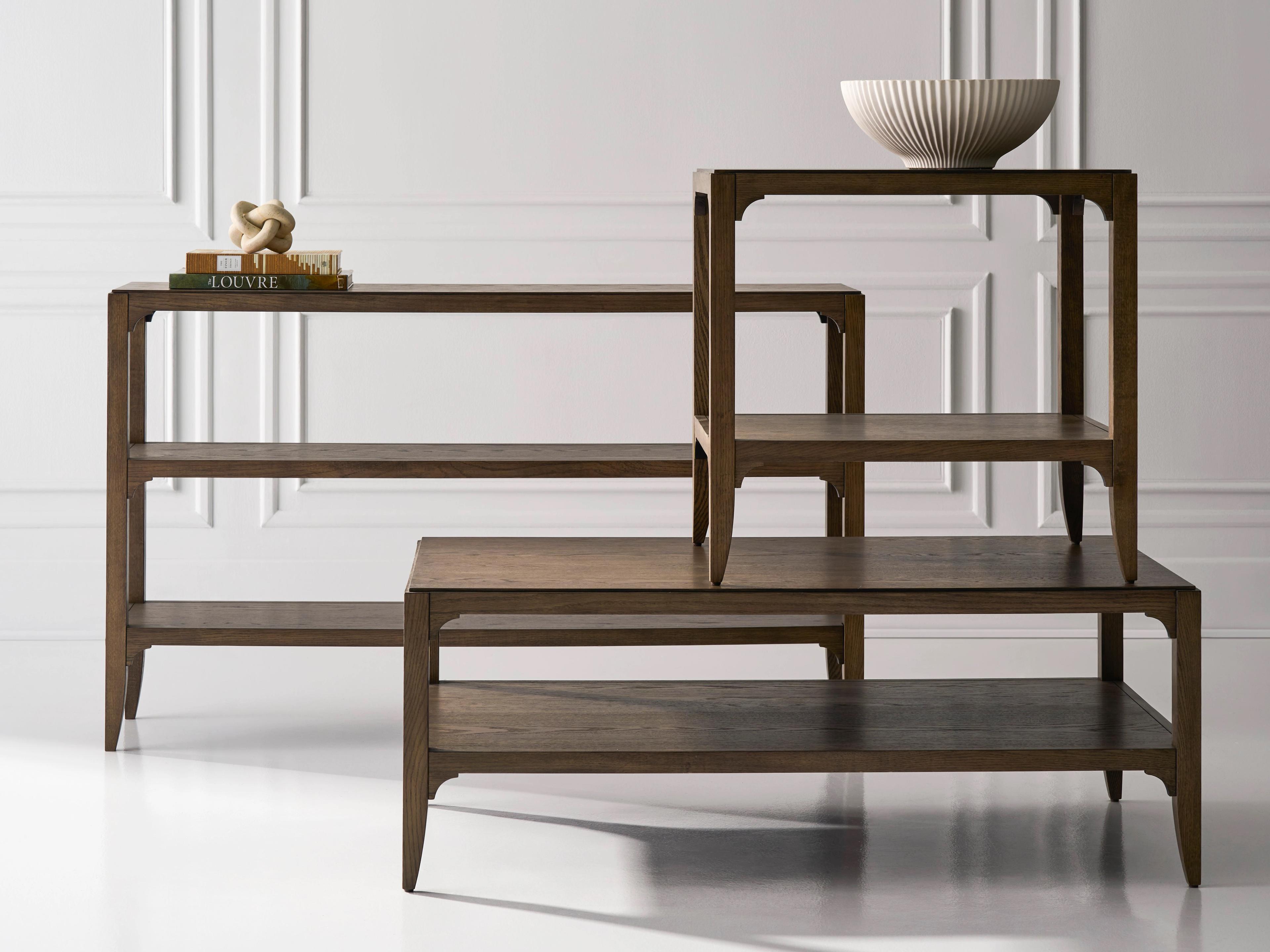 Fairfield Chair Callahan Rectangular Wood Louve End Table