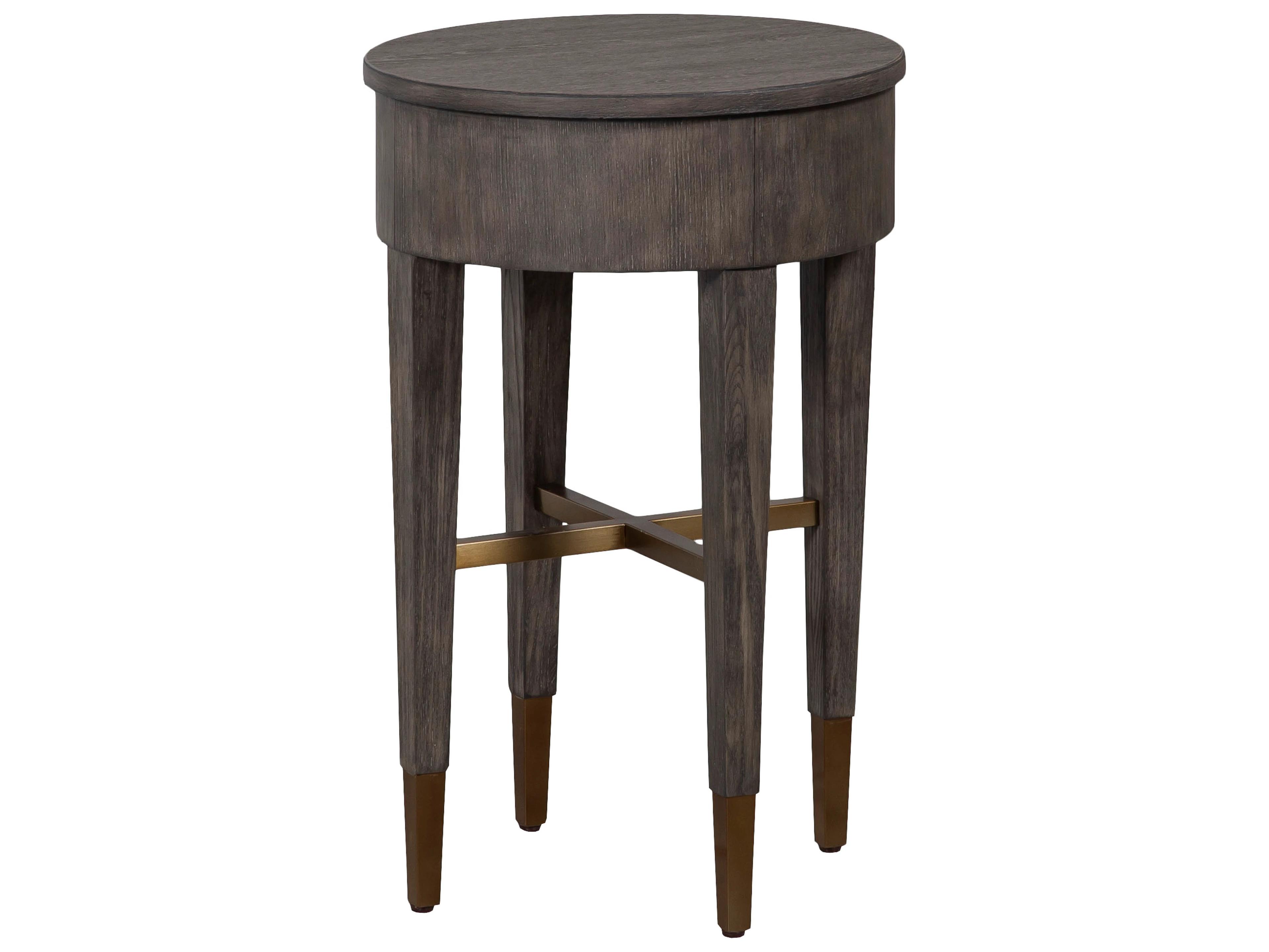 La Jolla Round Wood End Table