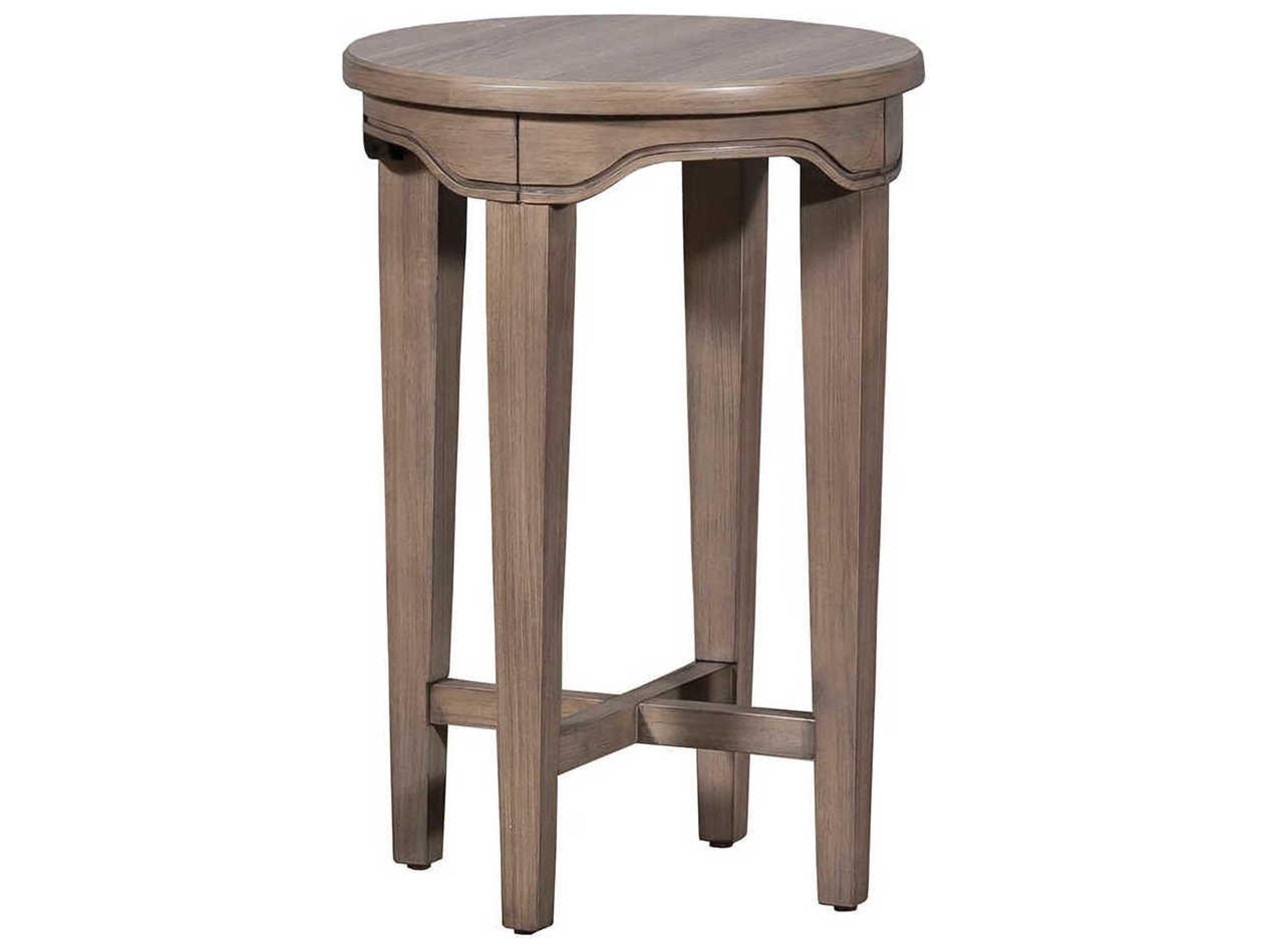 Avignon Round Wood Anjou End Table