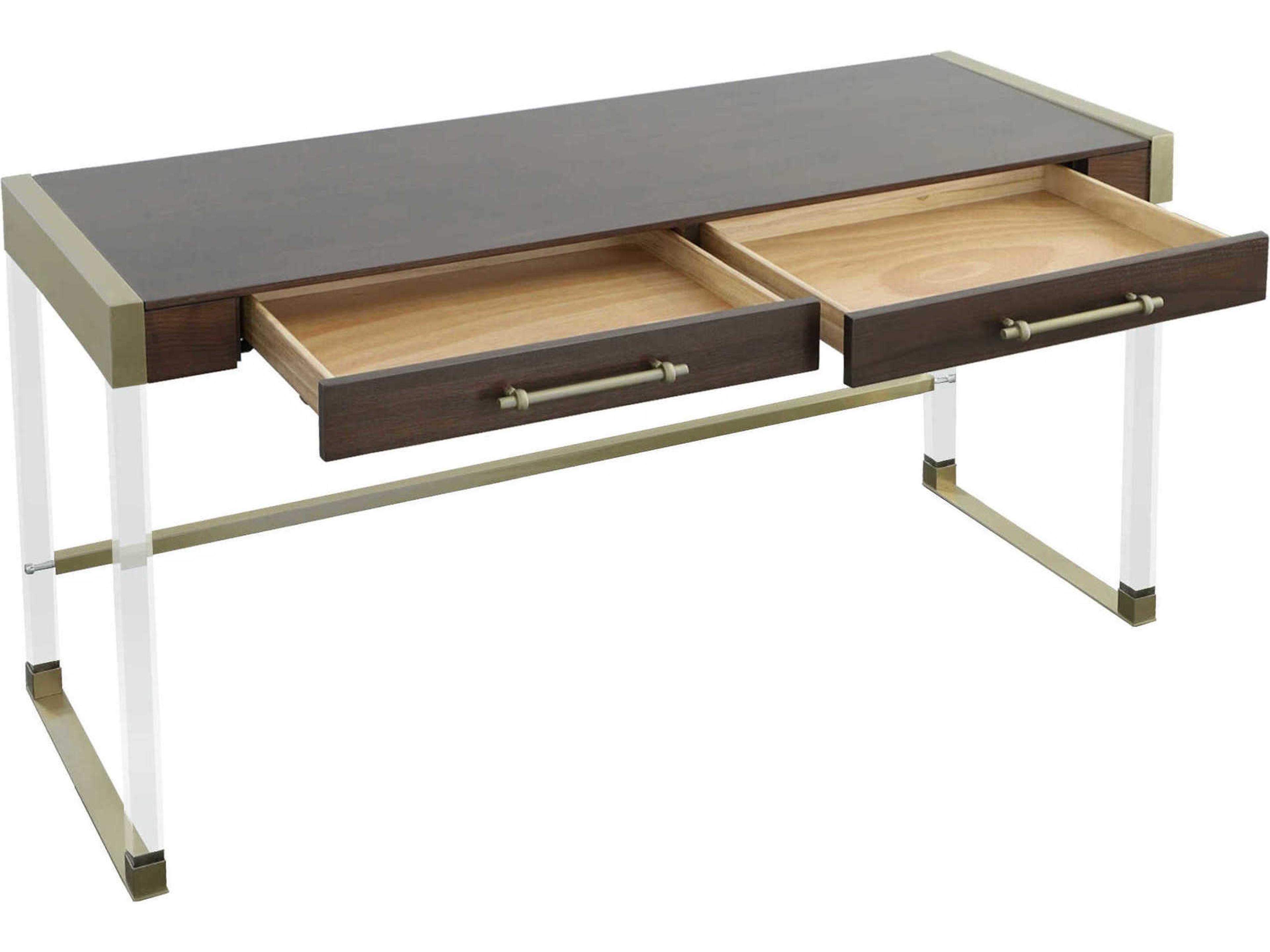 Fairfield Chair Libby Langdon Smoked Stone Brown Walnut Wood Writing Desk