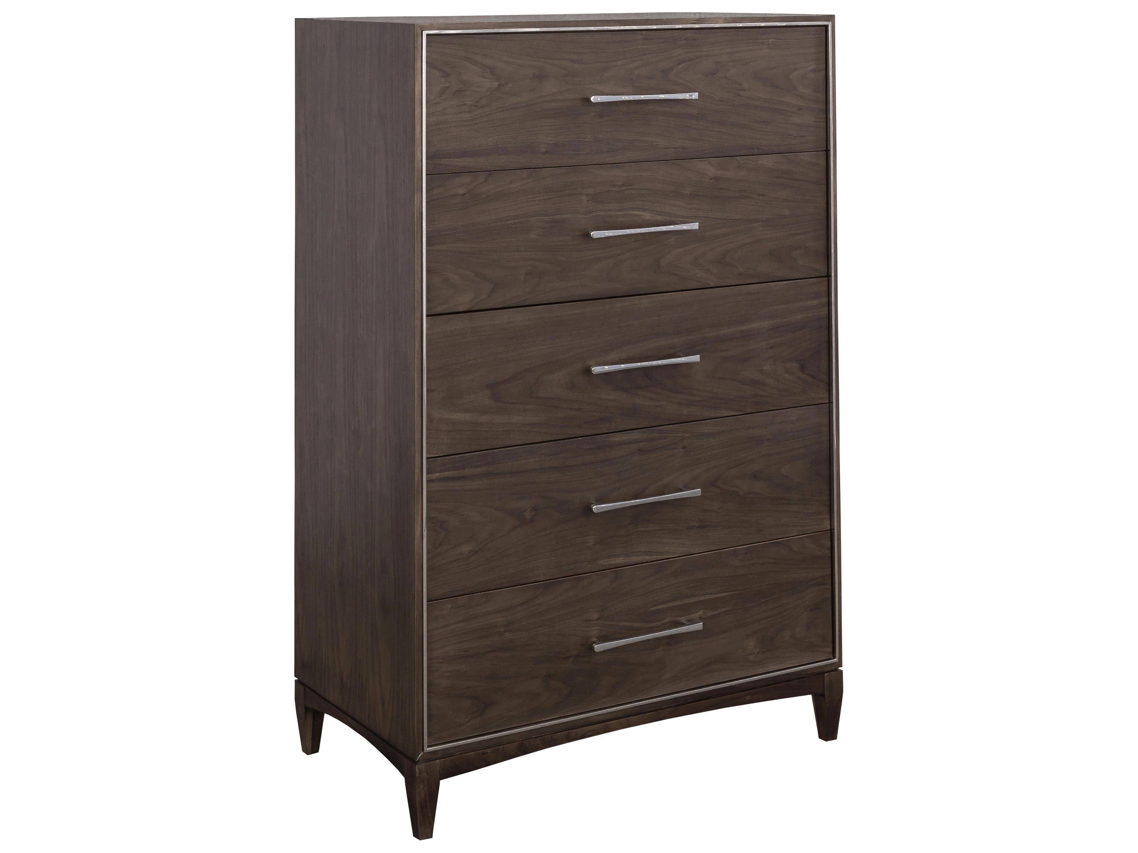 Libby Langdon For Fairfield Brown Walnut Wood Accent Chest