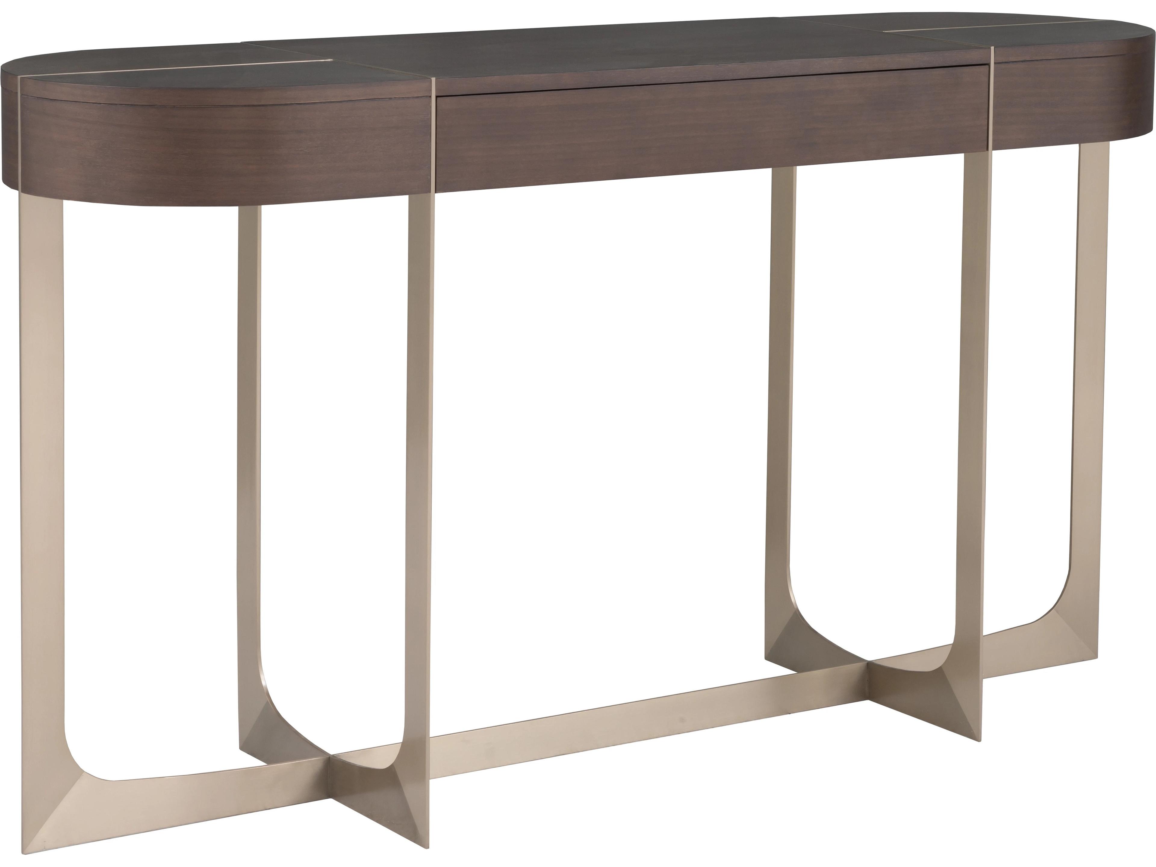 Libby Langdon For Fairfield Oval Wood Console Table