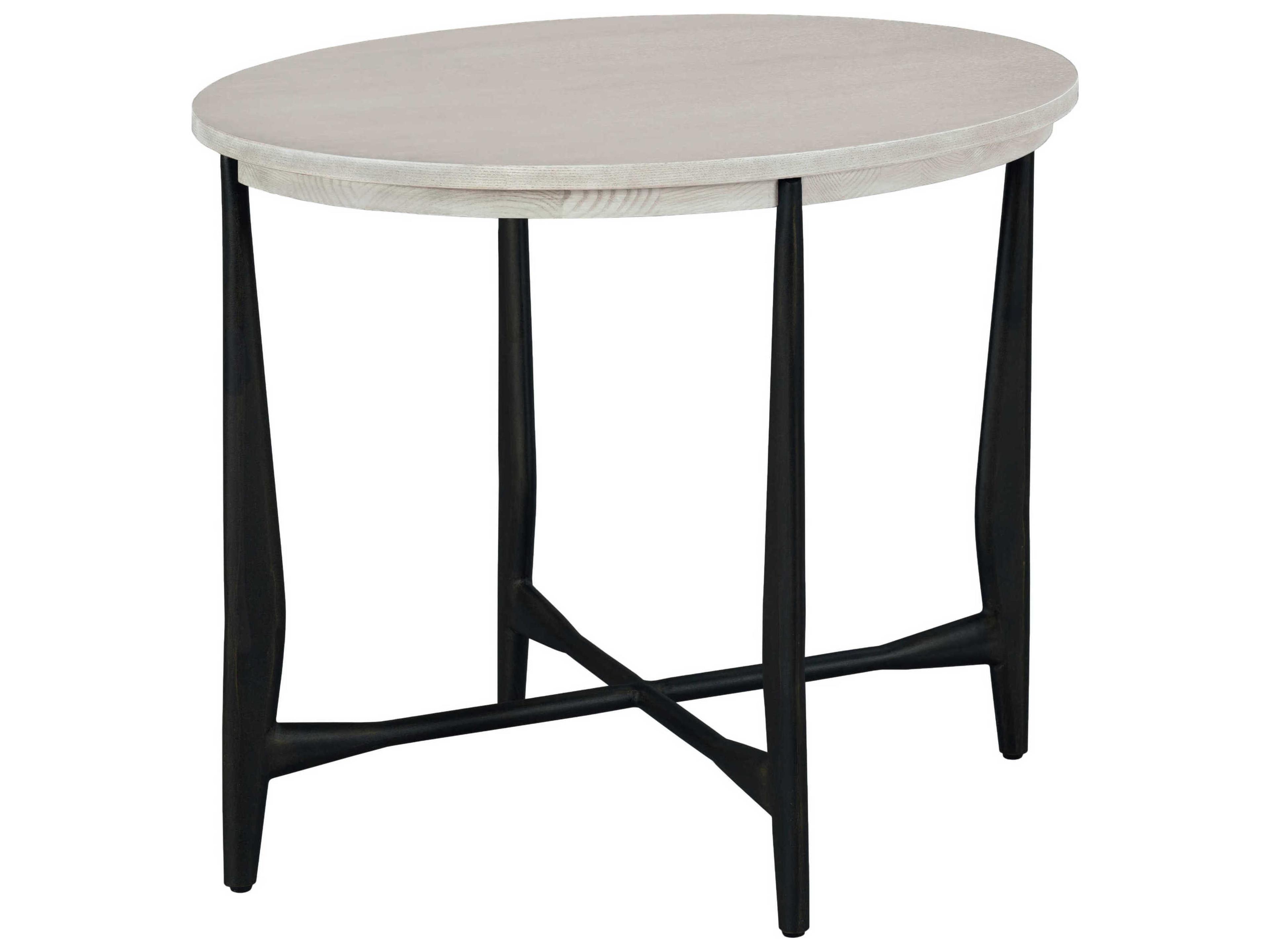 Libby Langdon Oval Wood Sheer Dove End Table
