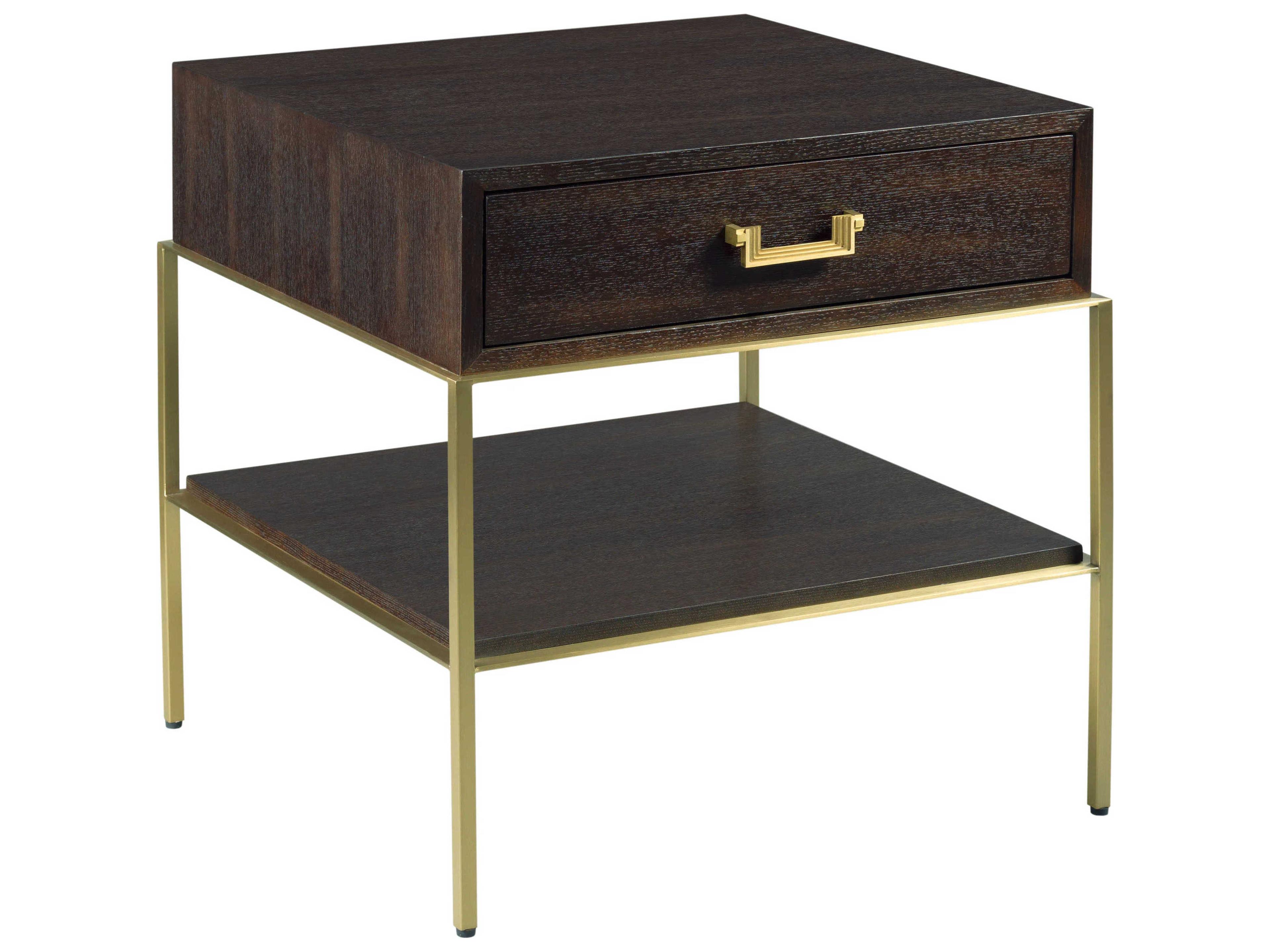 Libby Langdon Square Wood Dark Sable End Table