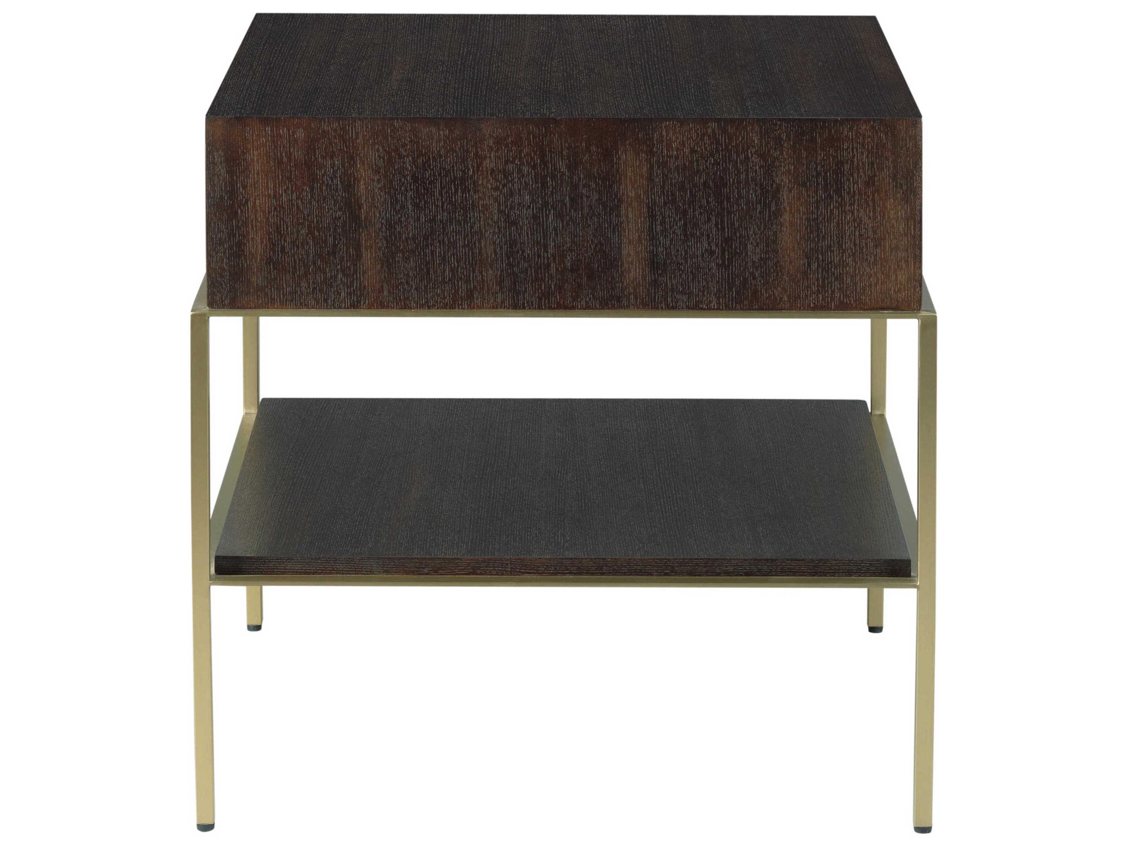 Fairfield Chair Libby Langdon Square Wood Dark Sable End Table