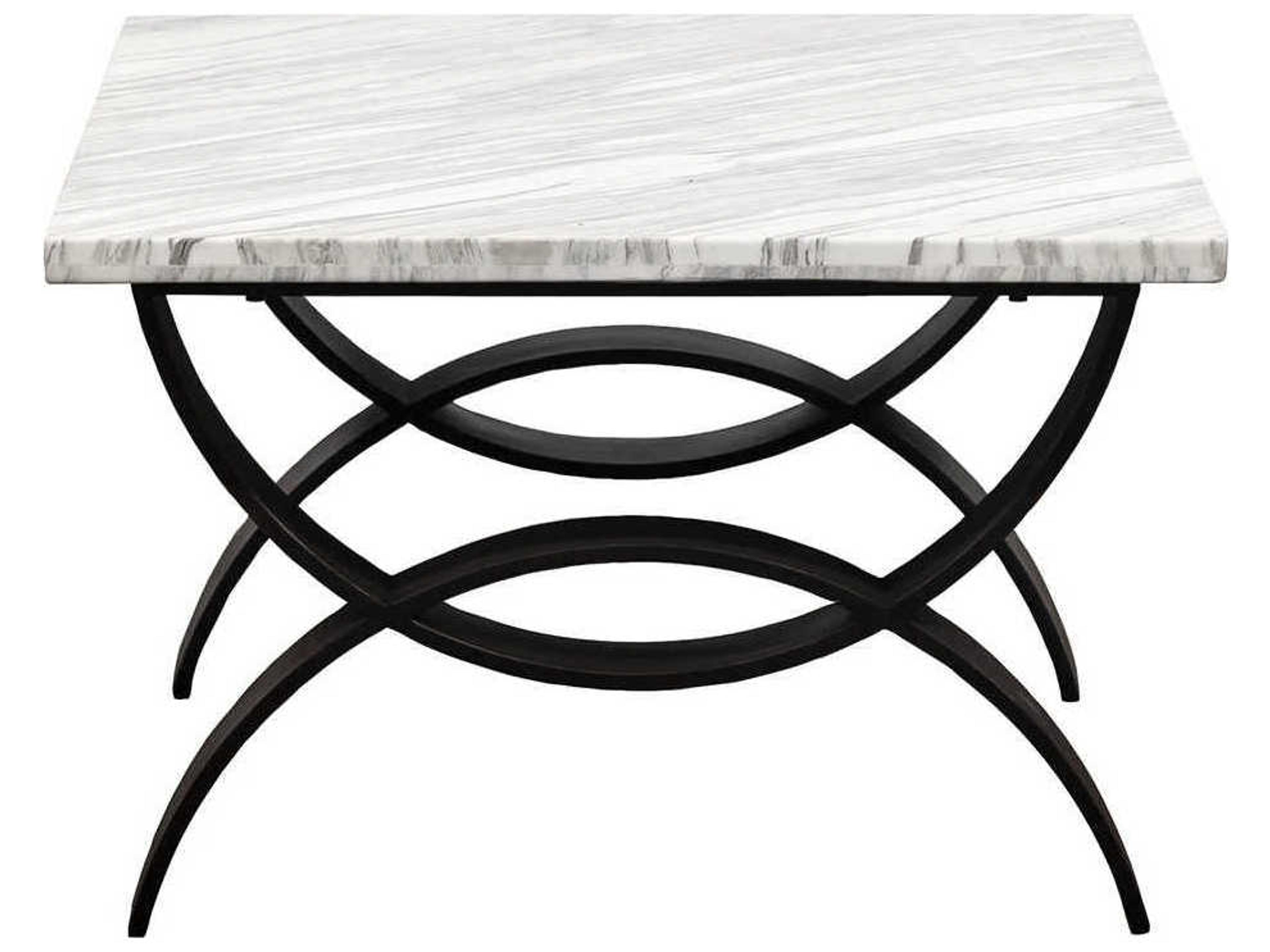 Fairfield Chair Libby Langdon Rectangular Calcutta Marble Dark Bronze Coffee Table