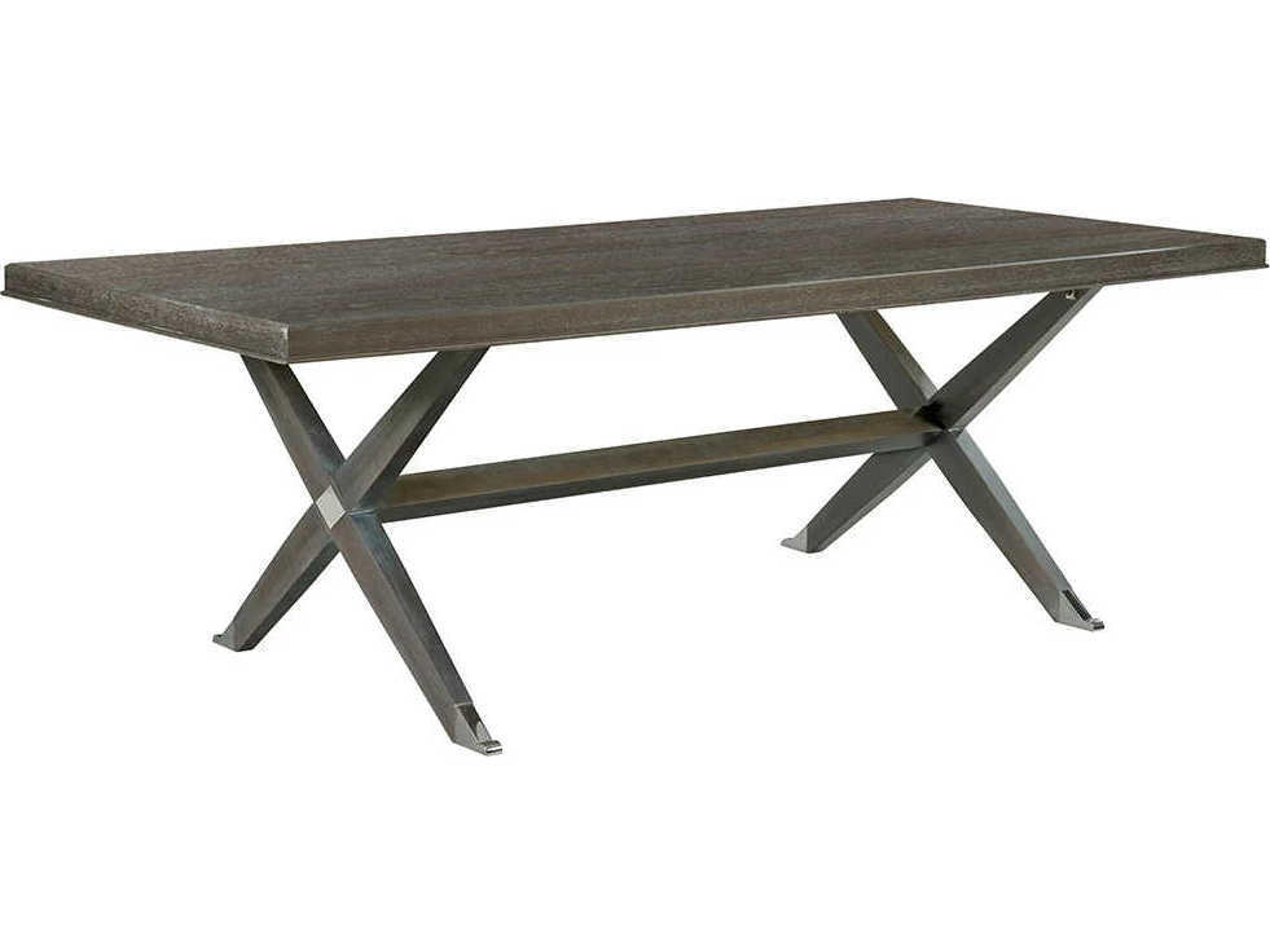 Libby Langdon Rectangular Wood Cerused Espresso Dining Table