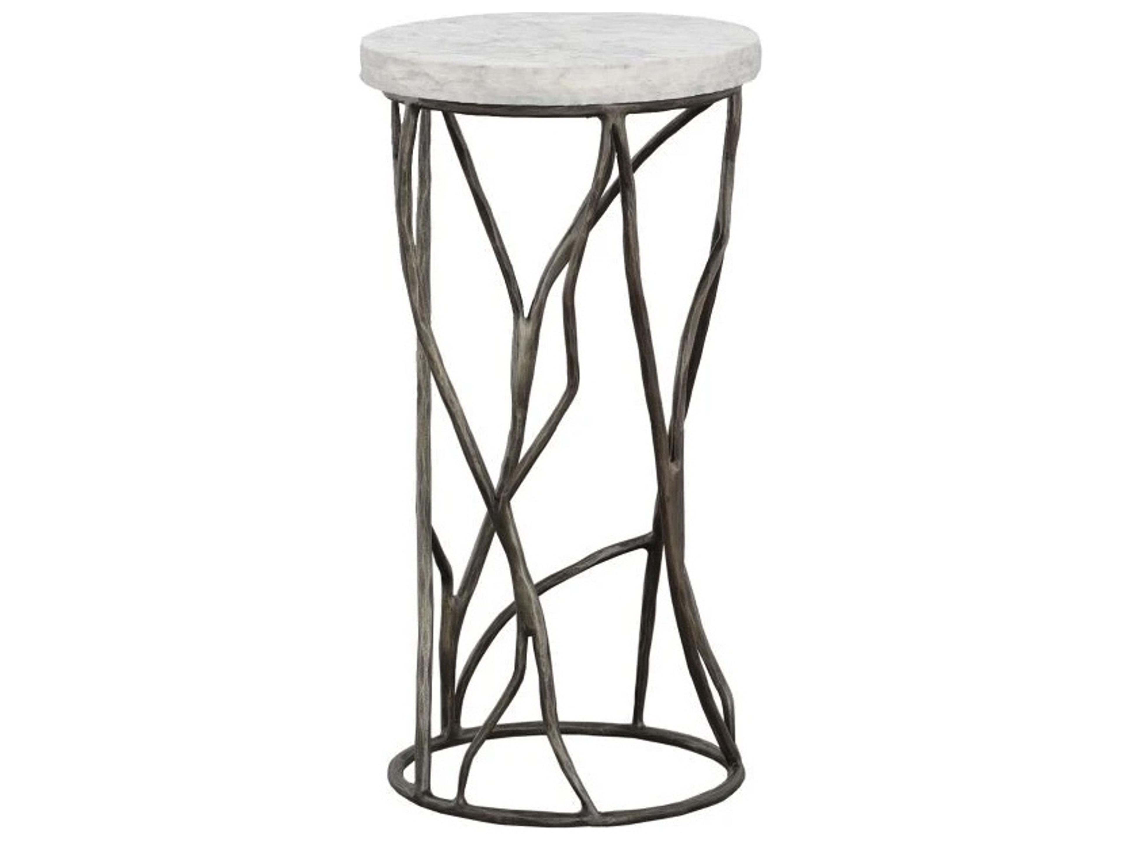 Palermo Round Marble End Table