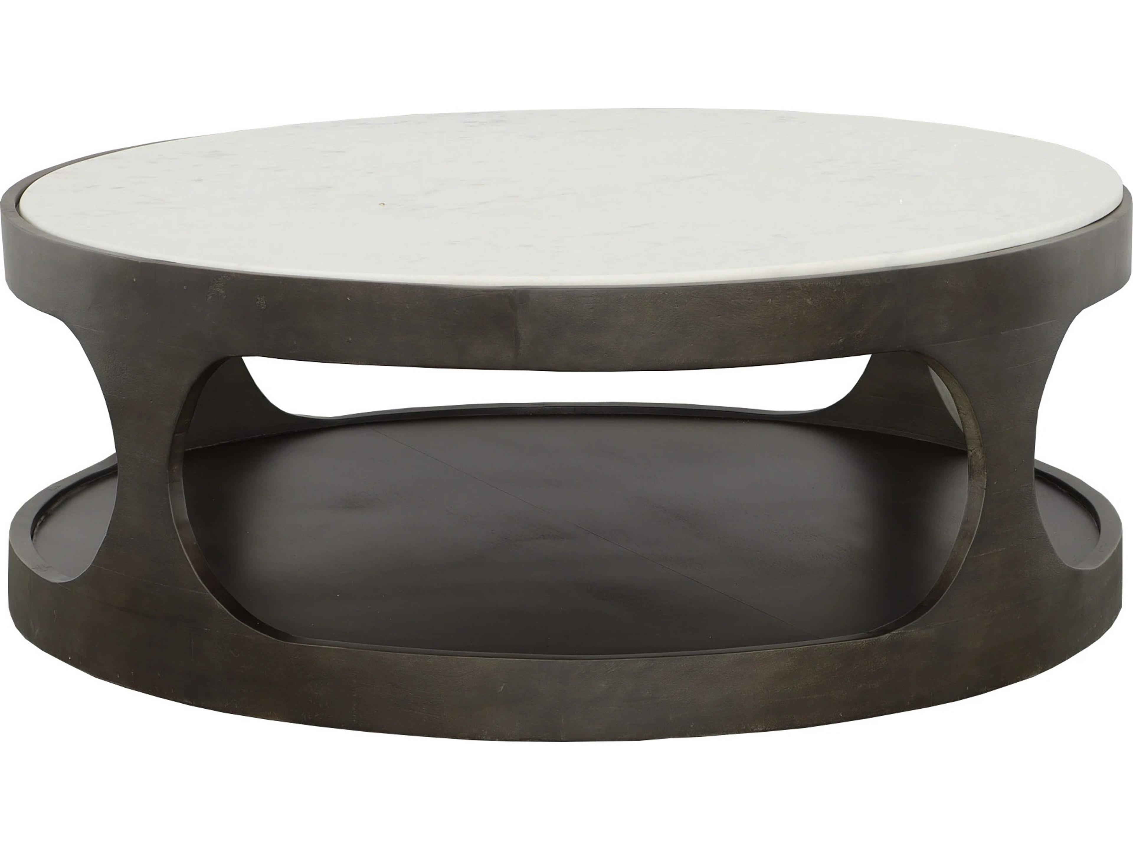 Fairfield Chair Ashbury Round Marble Coffee Table