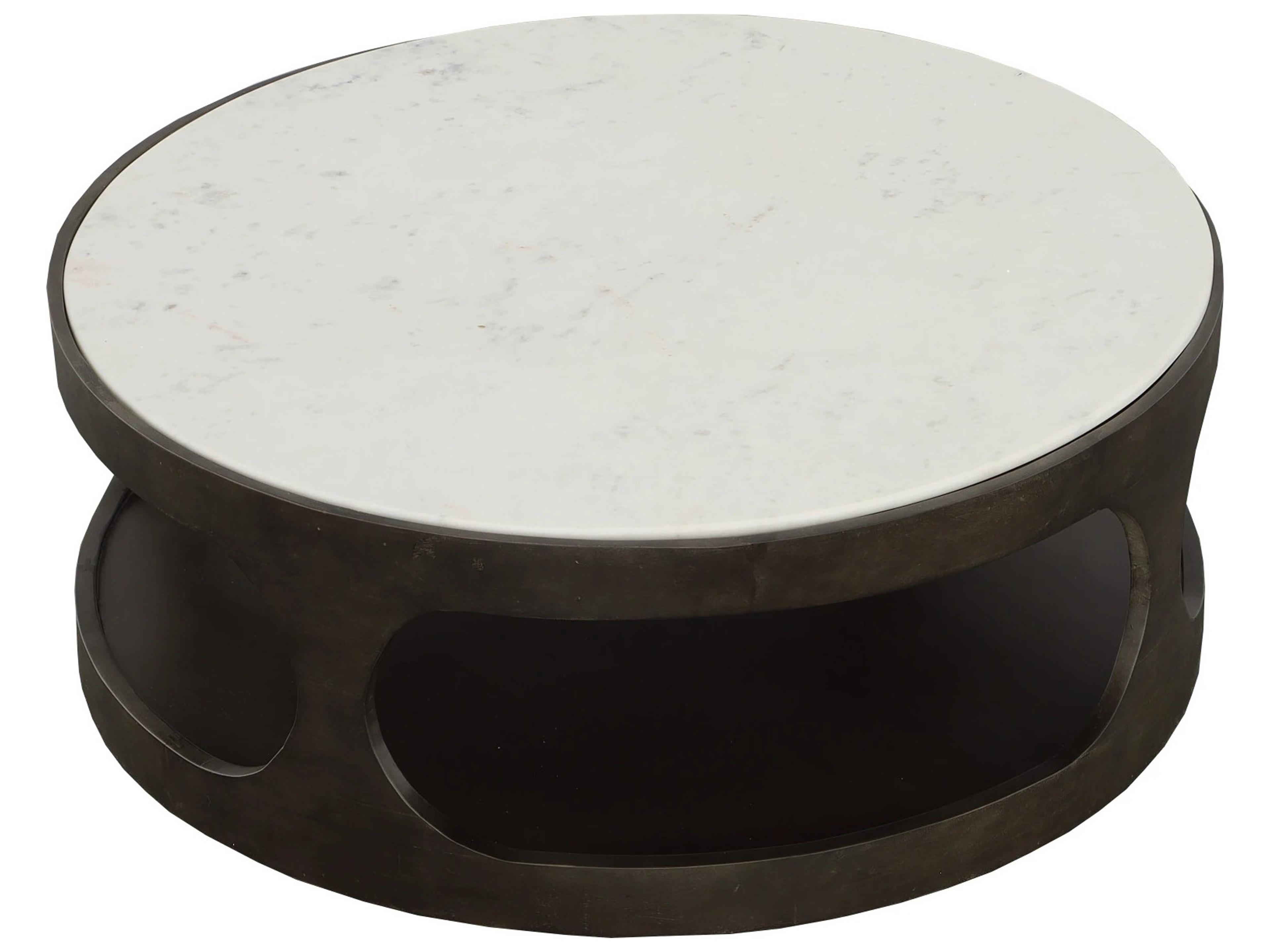 Fairfield Chair Ashbury Round Marble Coffee Table
