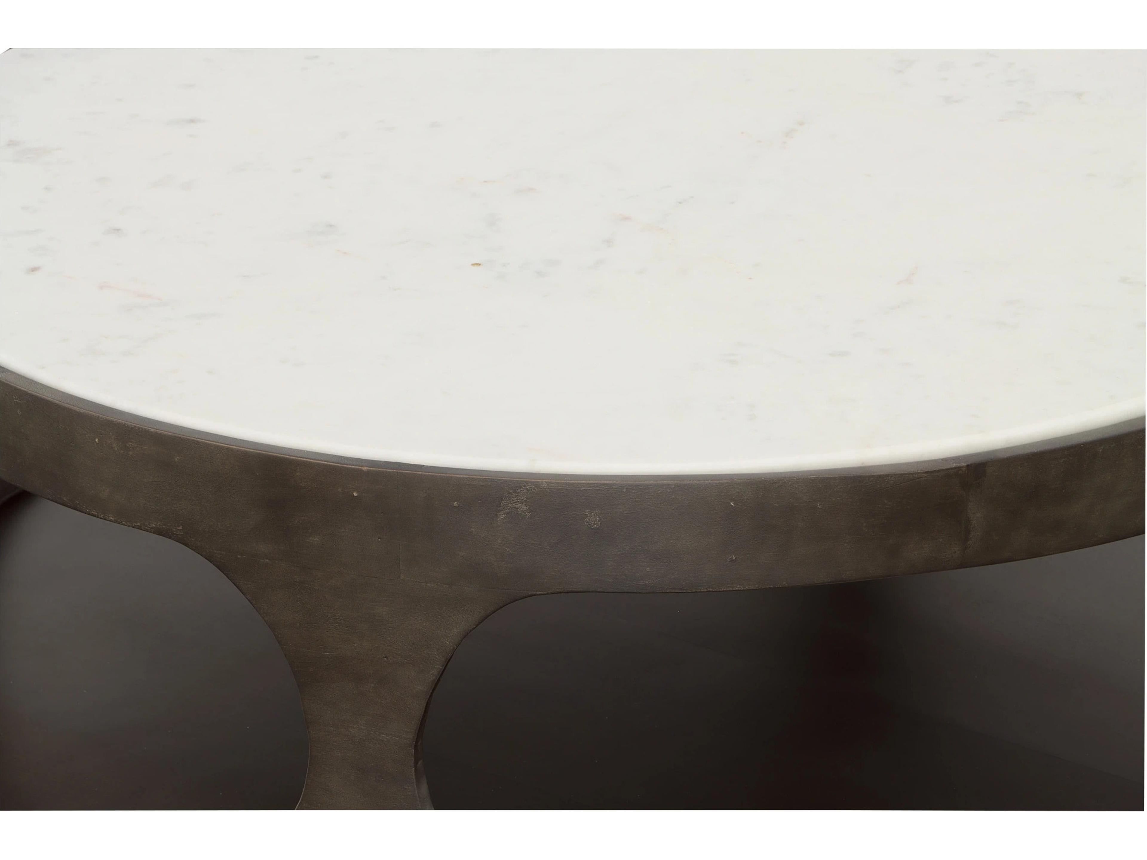 Fairfield Chair Ashbury Round Marble Coffee Table