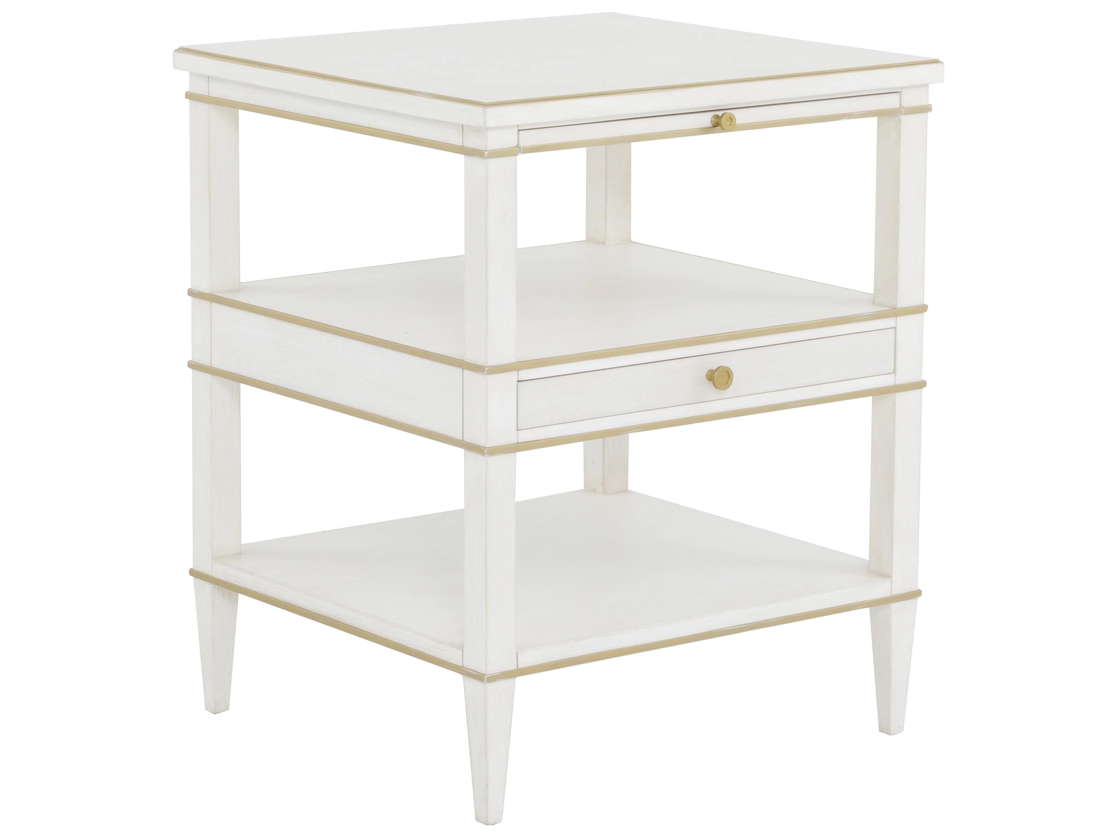 Camille Rectangular Wood End Table