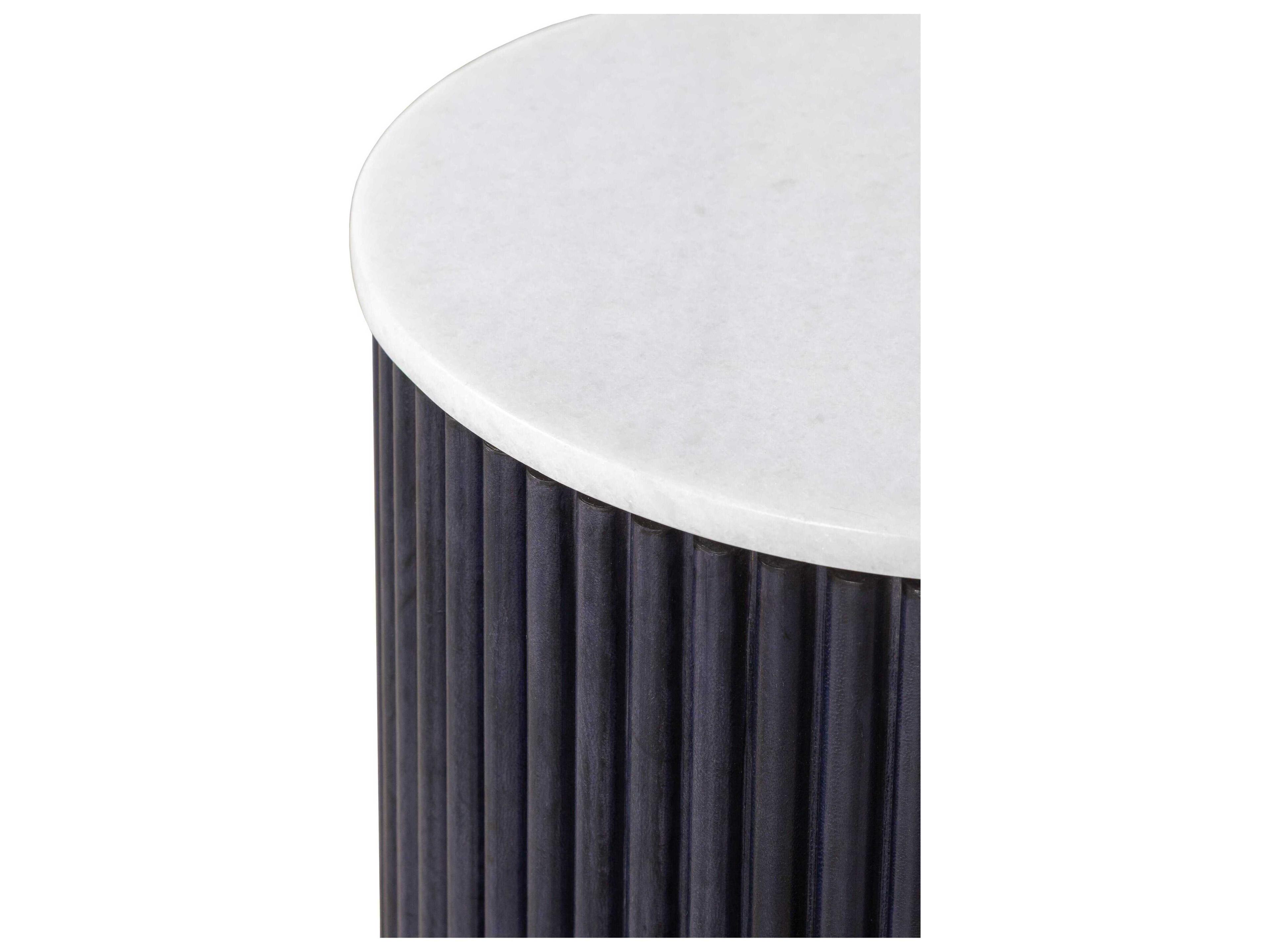 Fairfield Chair Harper Round Marble End Table