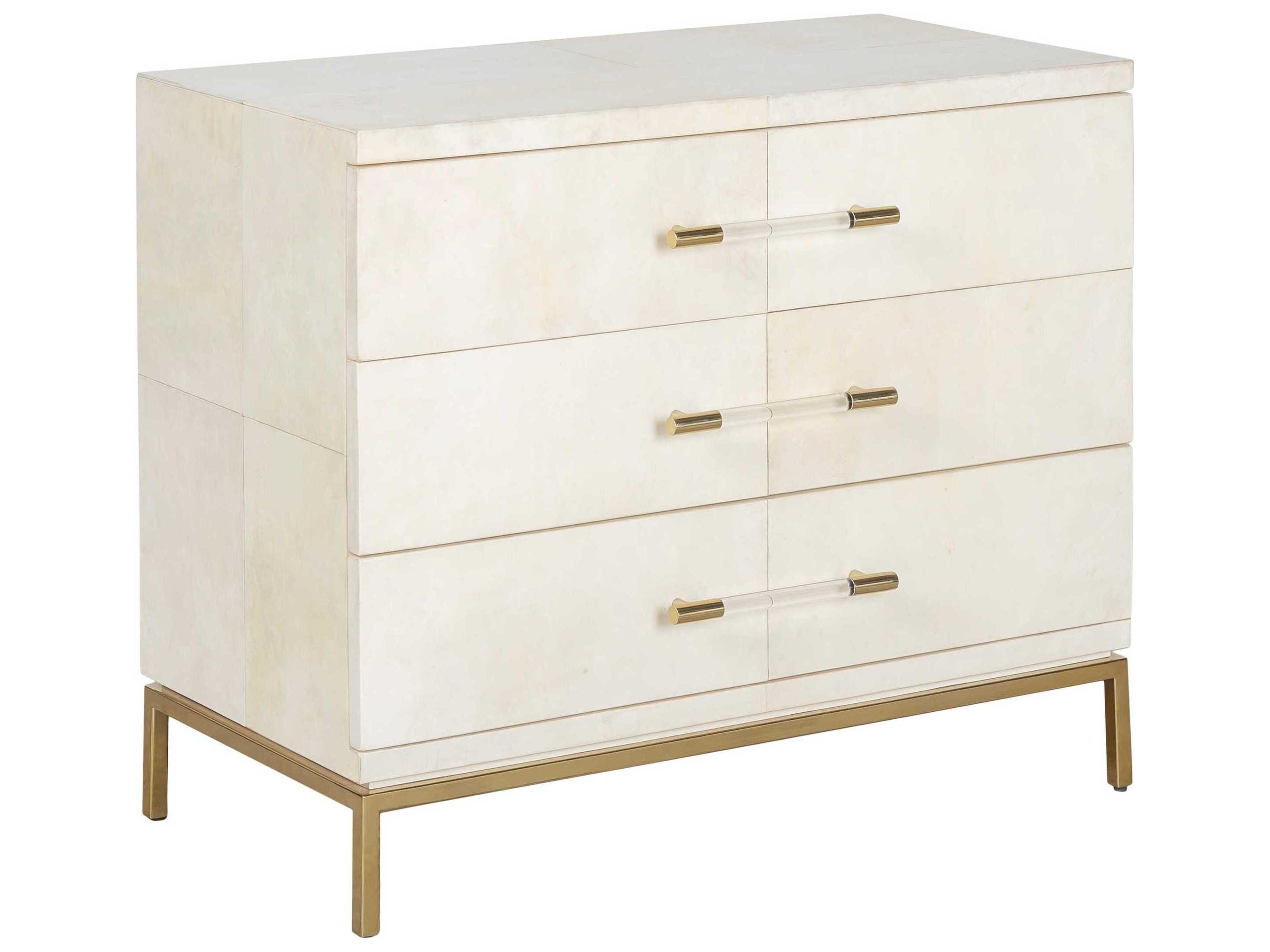 Orion 3-Drawers White Dresser