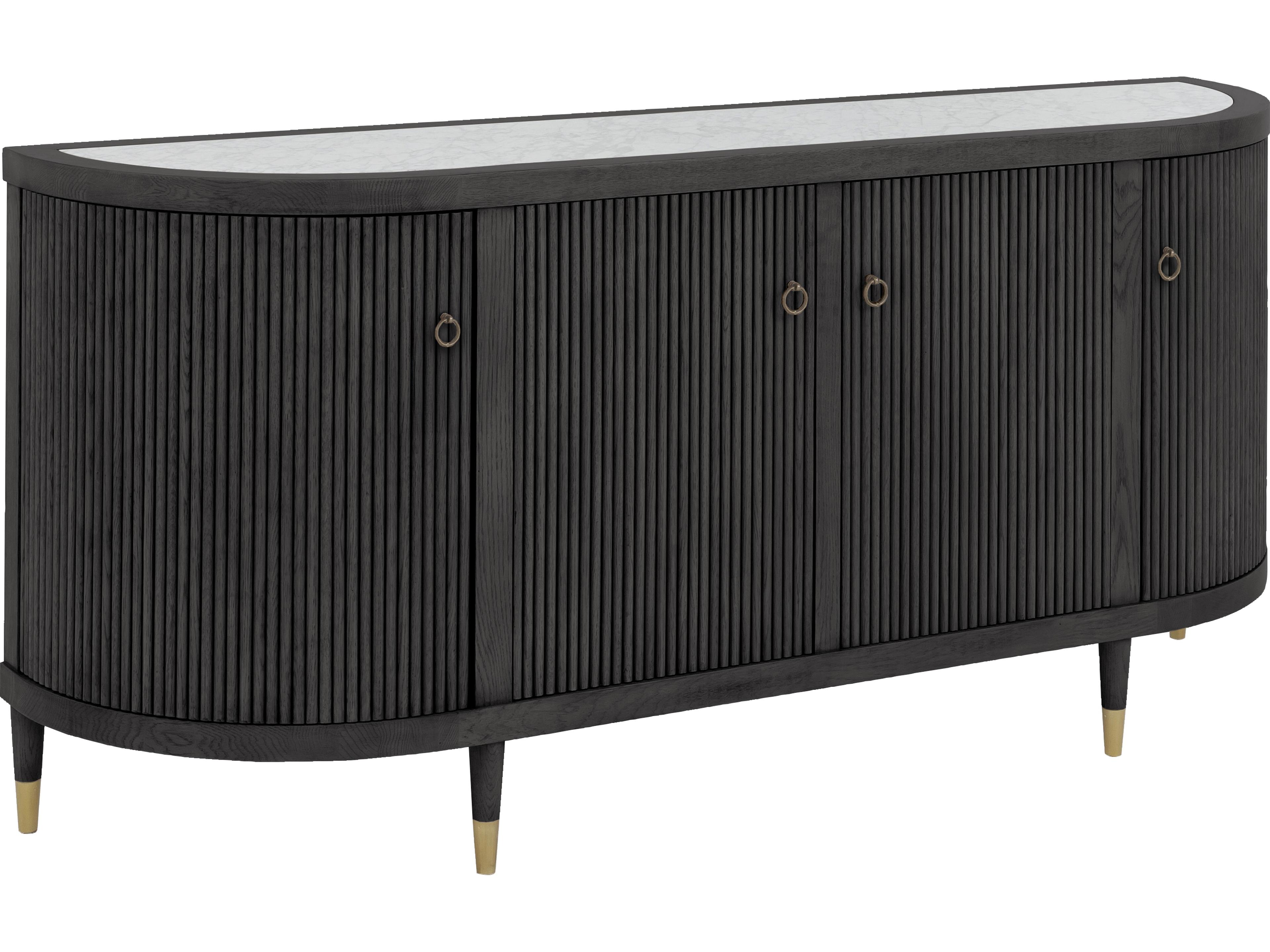 Everett 72" Oak Wood Sideboard