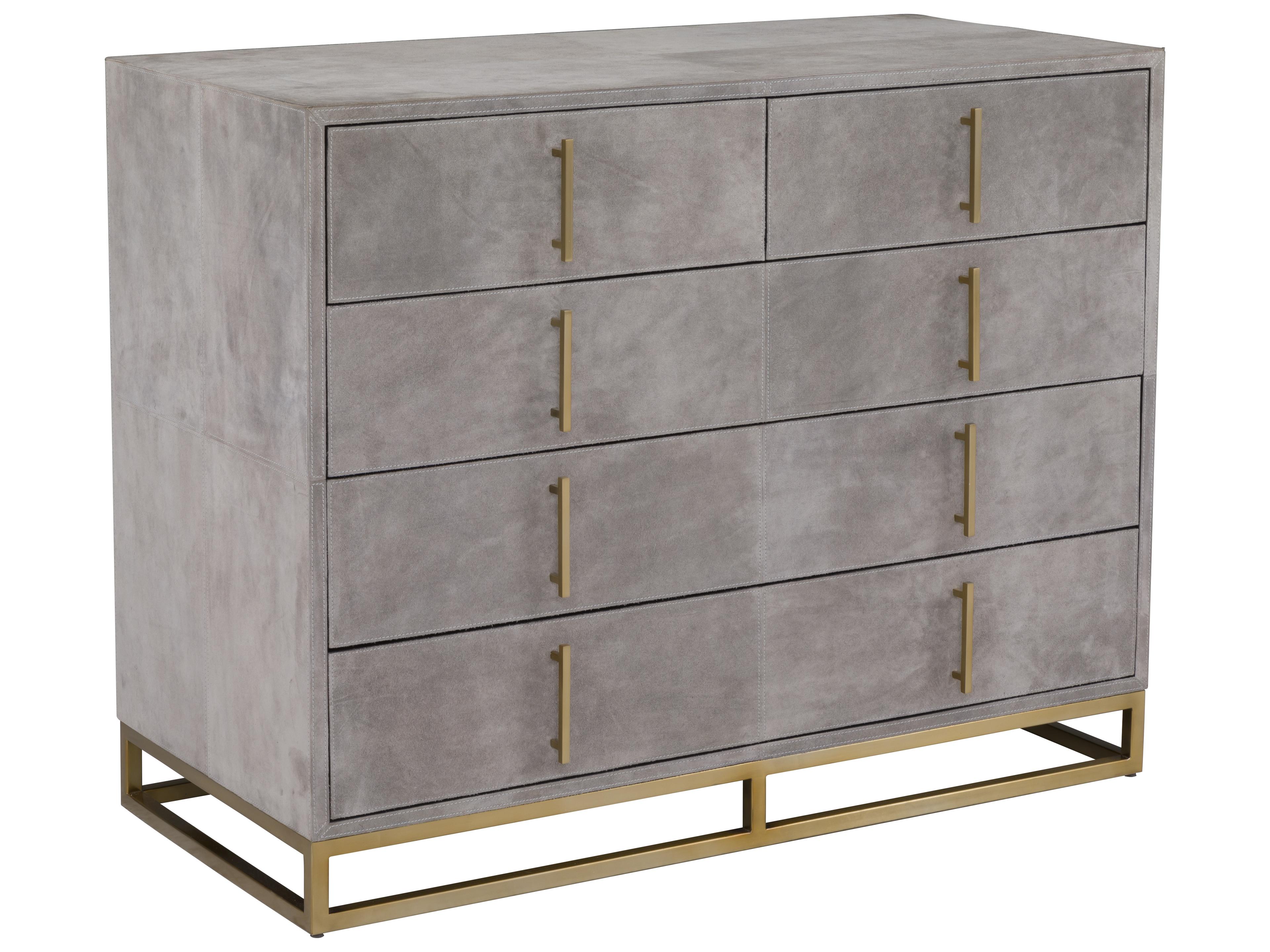5-Drawers Gray Double Dresser