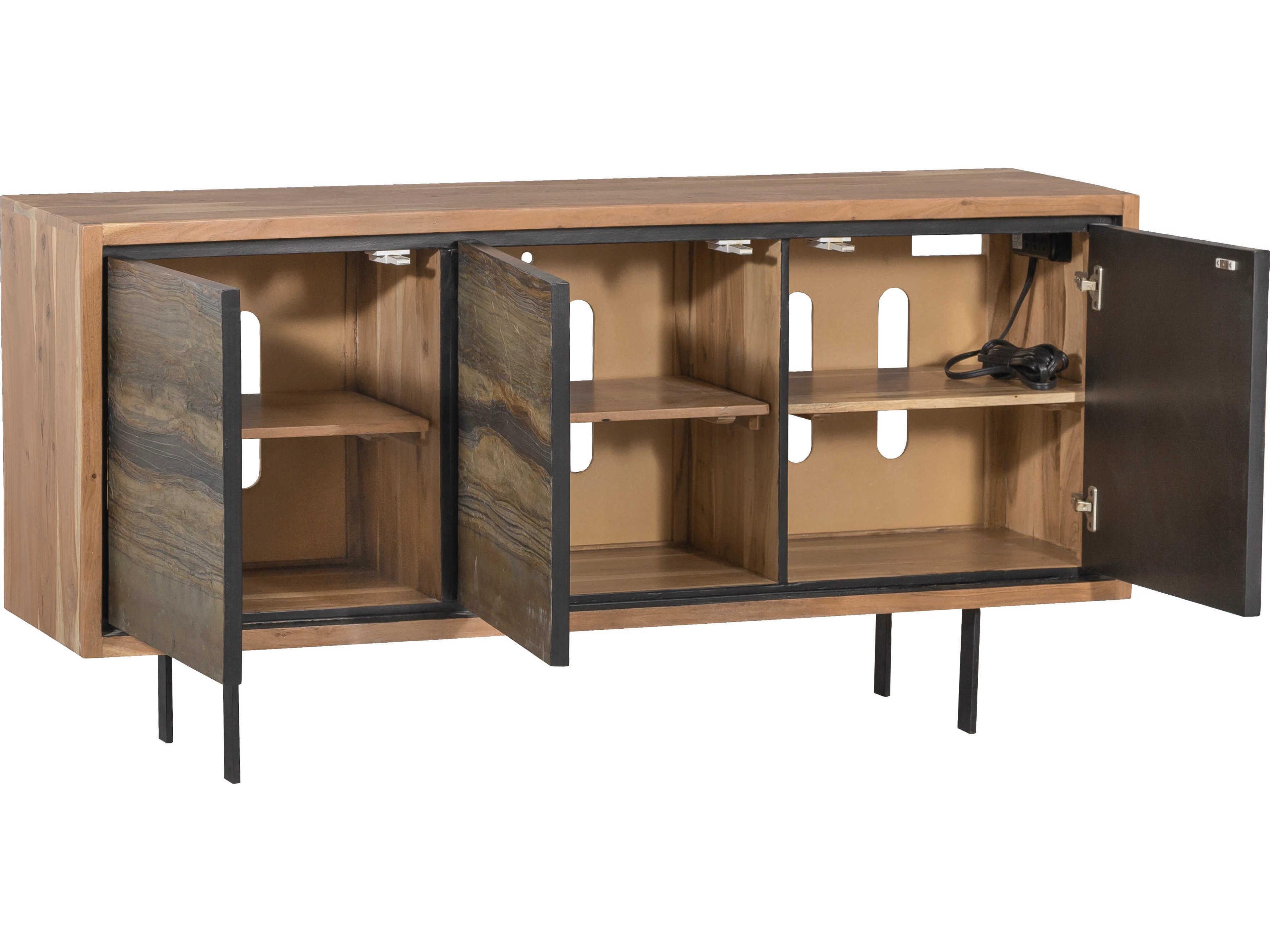 Fairfield Chair Sundries 60" Acacia Wood Credenza Sideboard