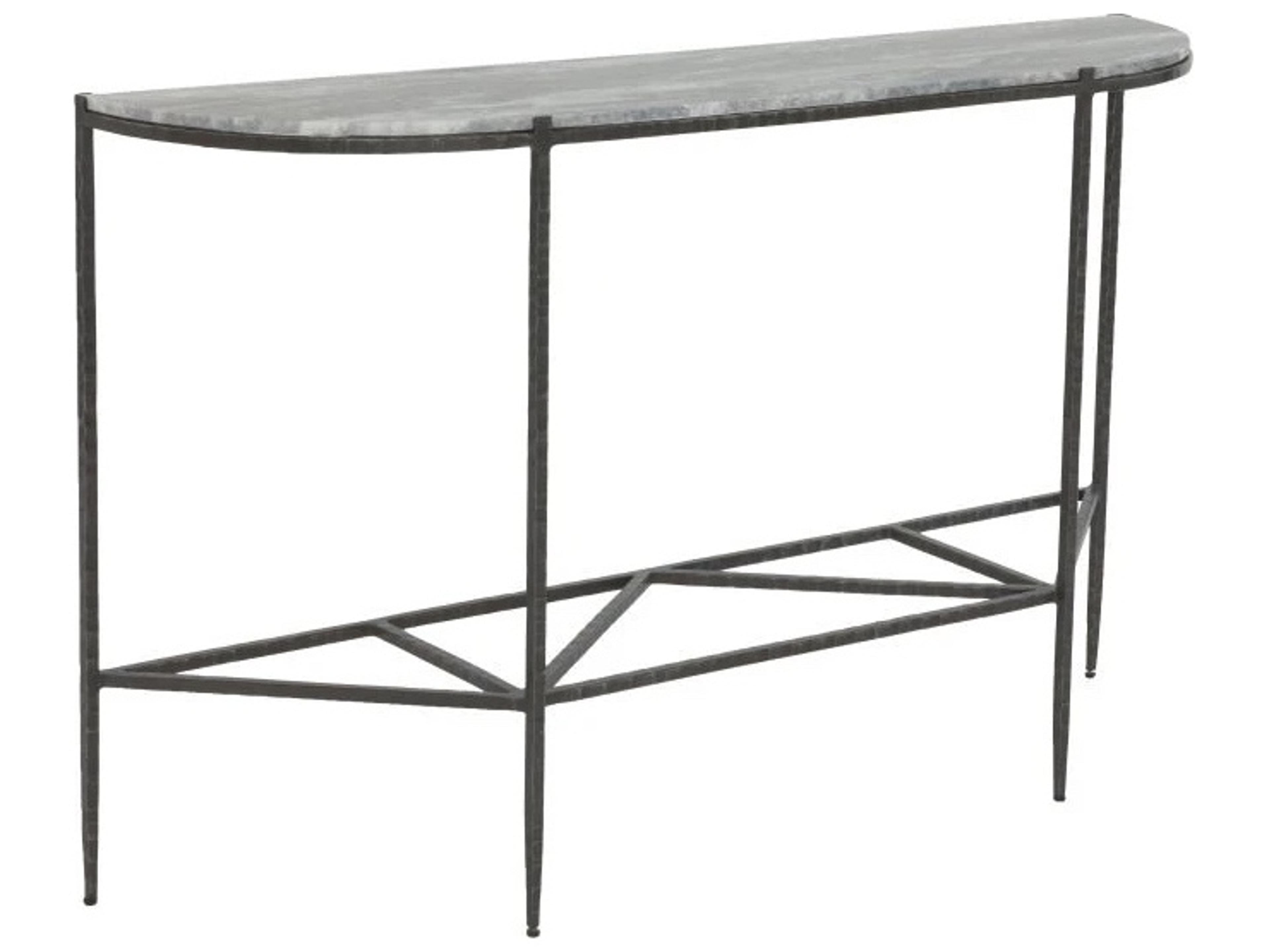 Sundries Demilune Marble Console Table