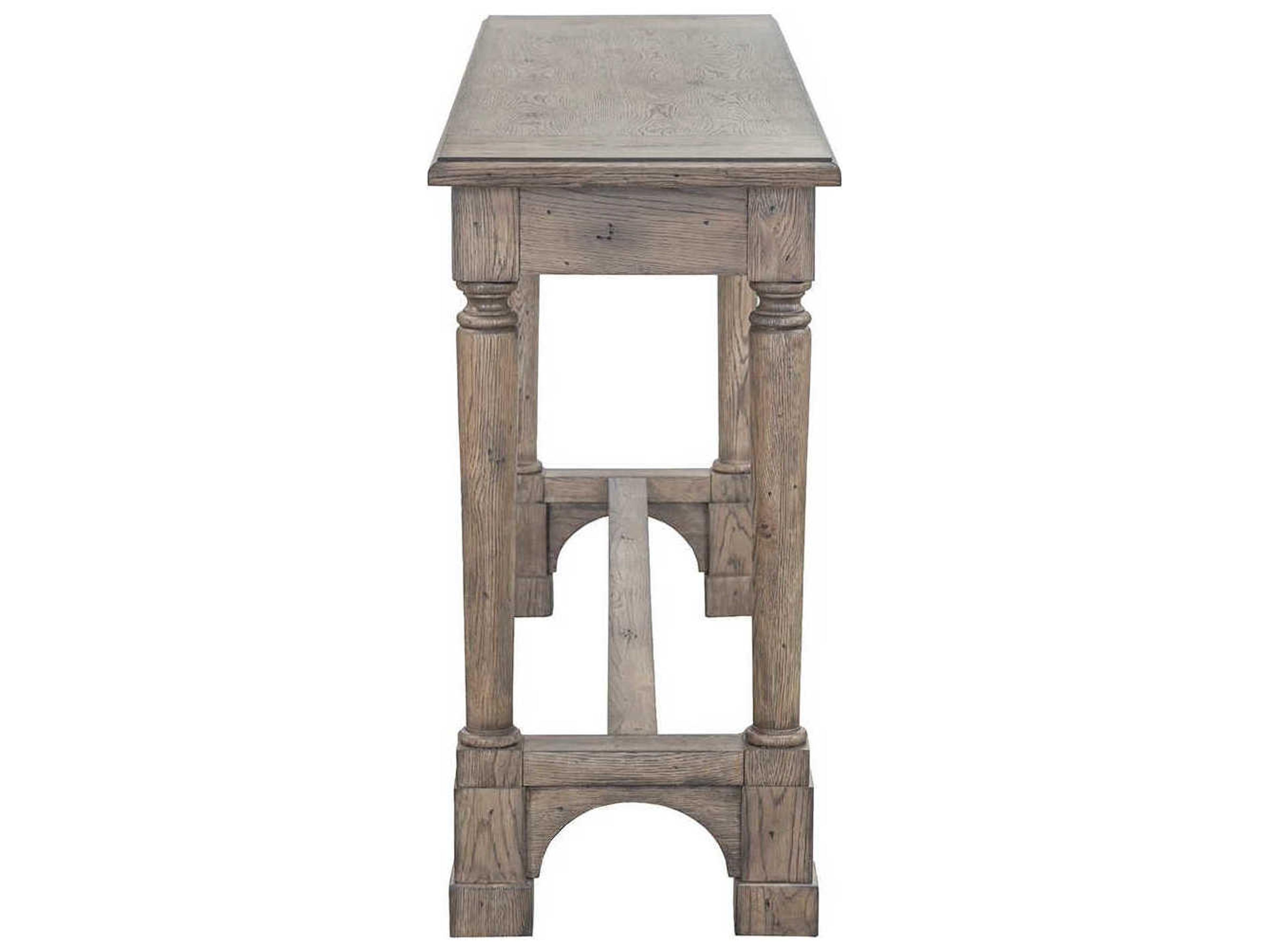 Fairfield Chair Arcadian Rectangular Wood Burnished Oak Console Table