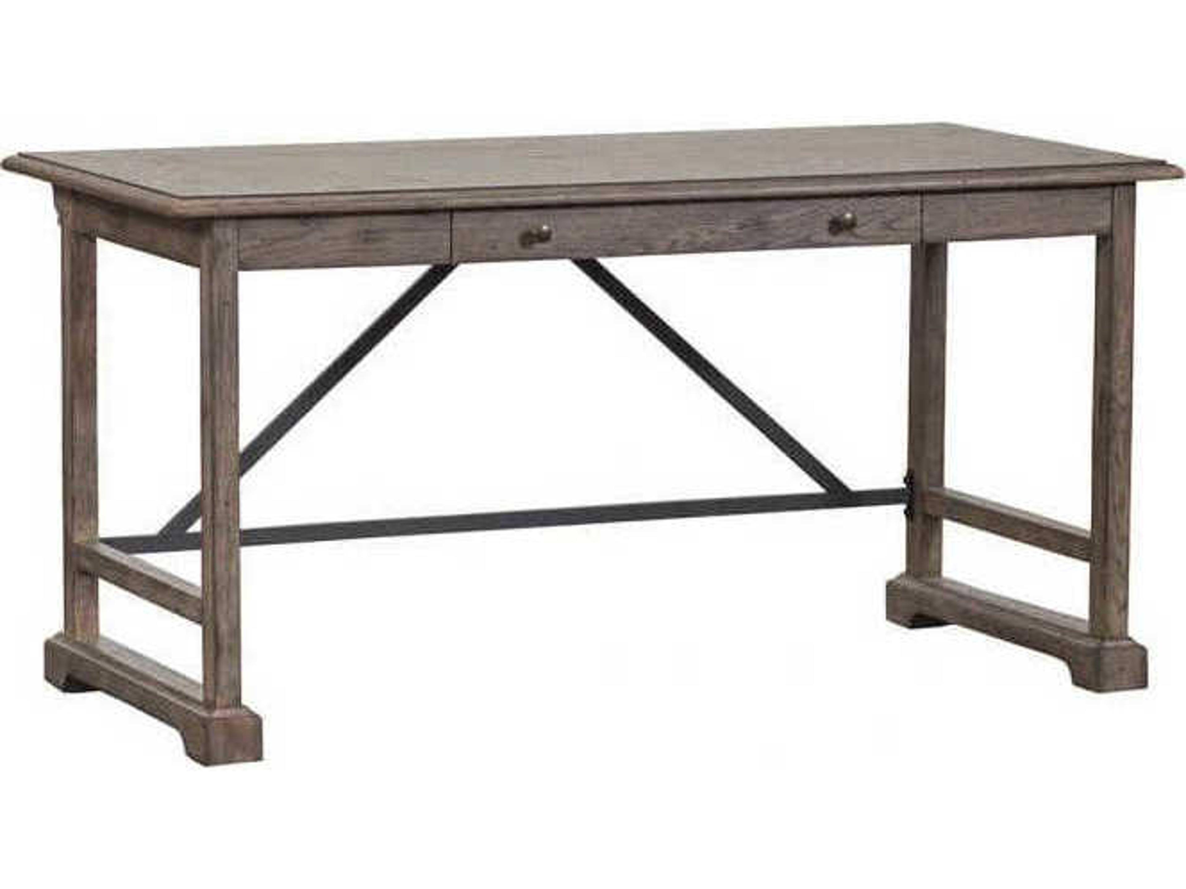 Arcadian Burnished Oak Wood Writing Desk