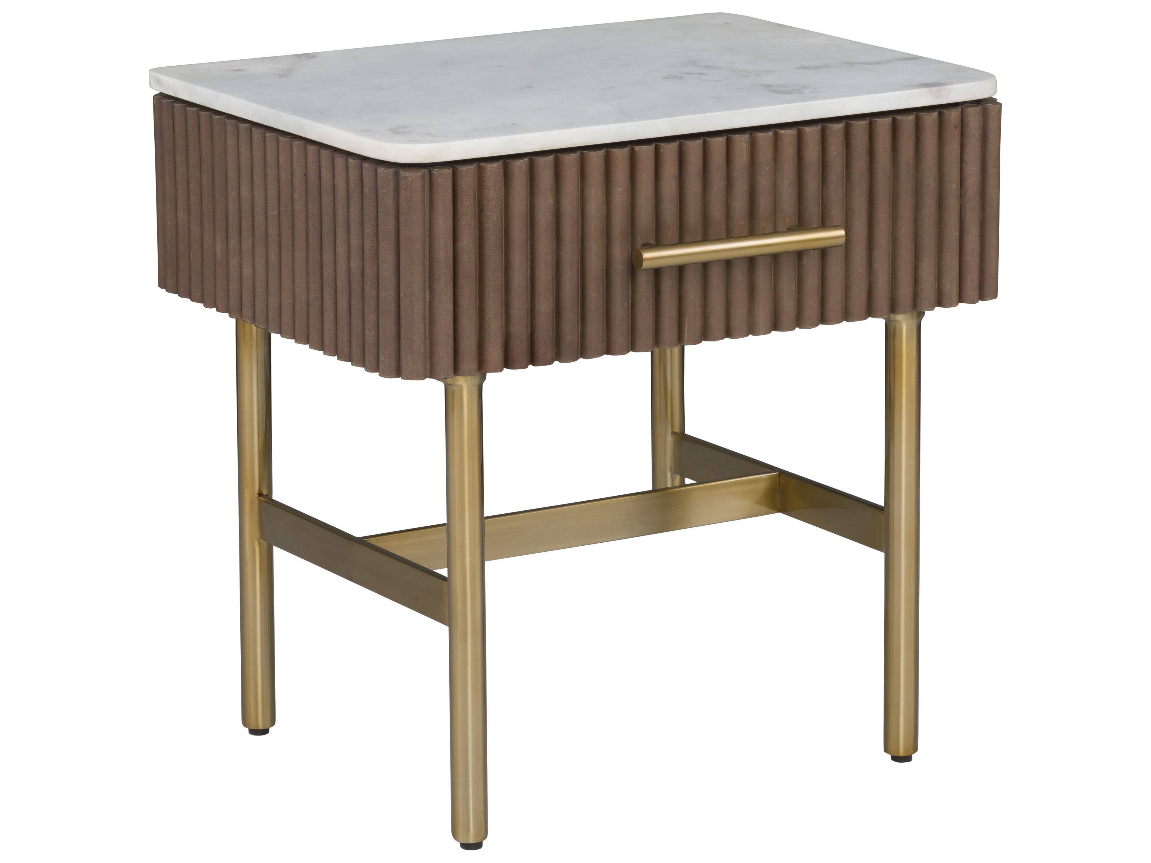 Dimitri Rectangular Marble End Table