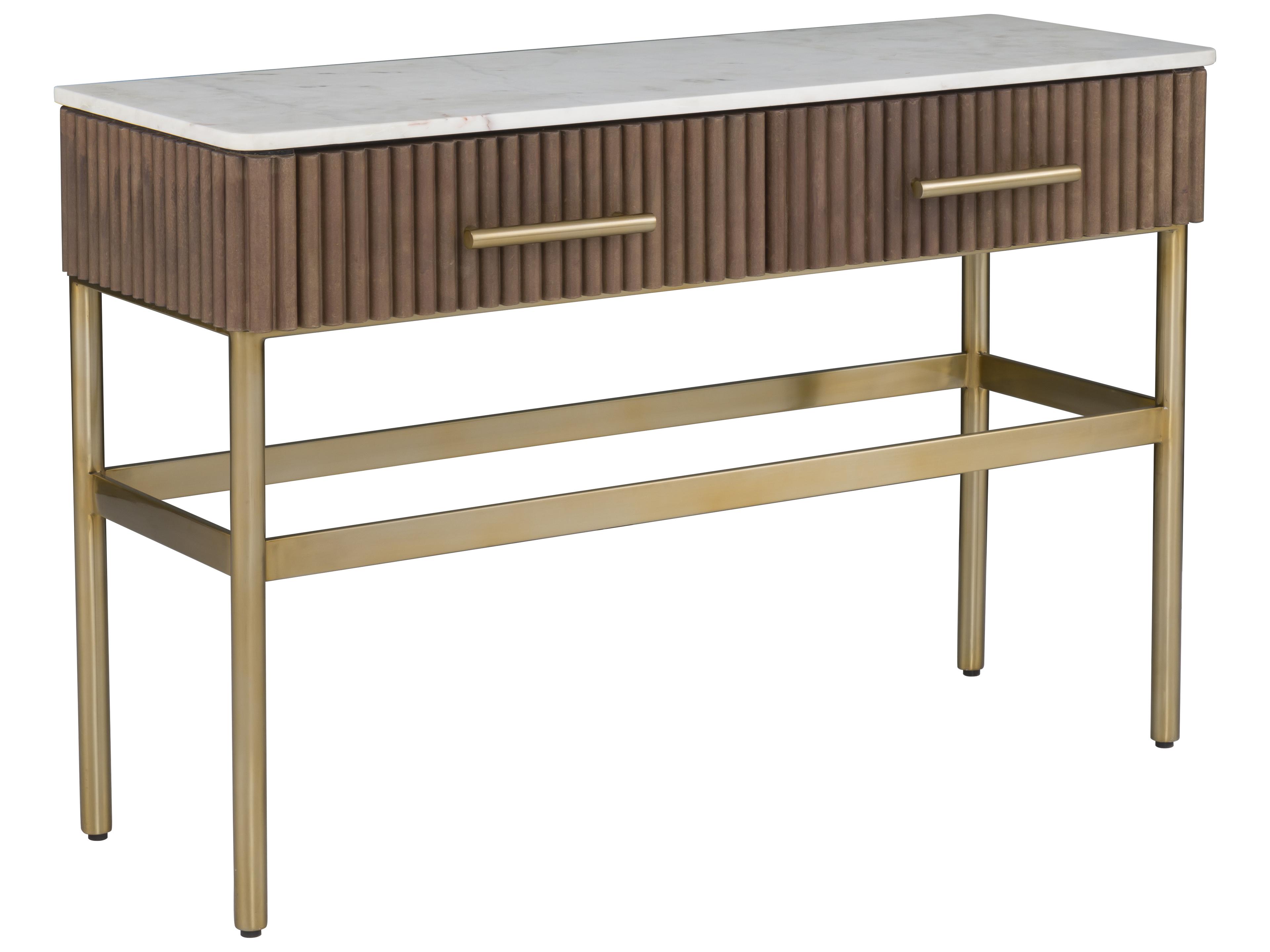 Dimitri Rectangular Marble Console Table