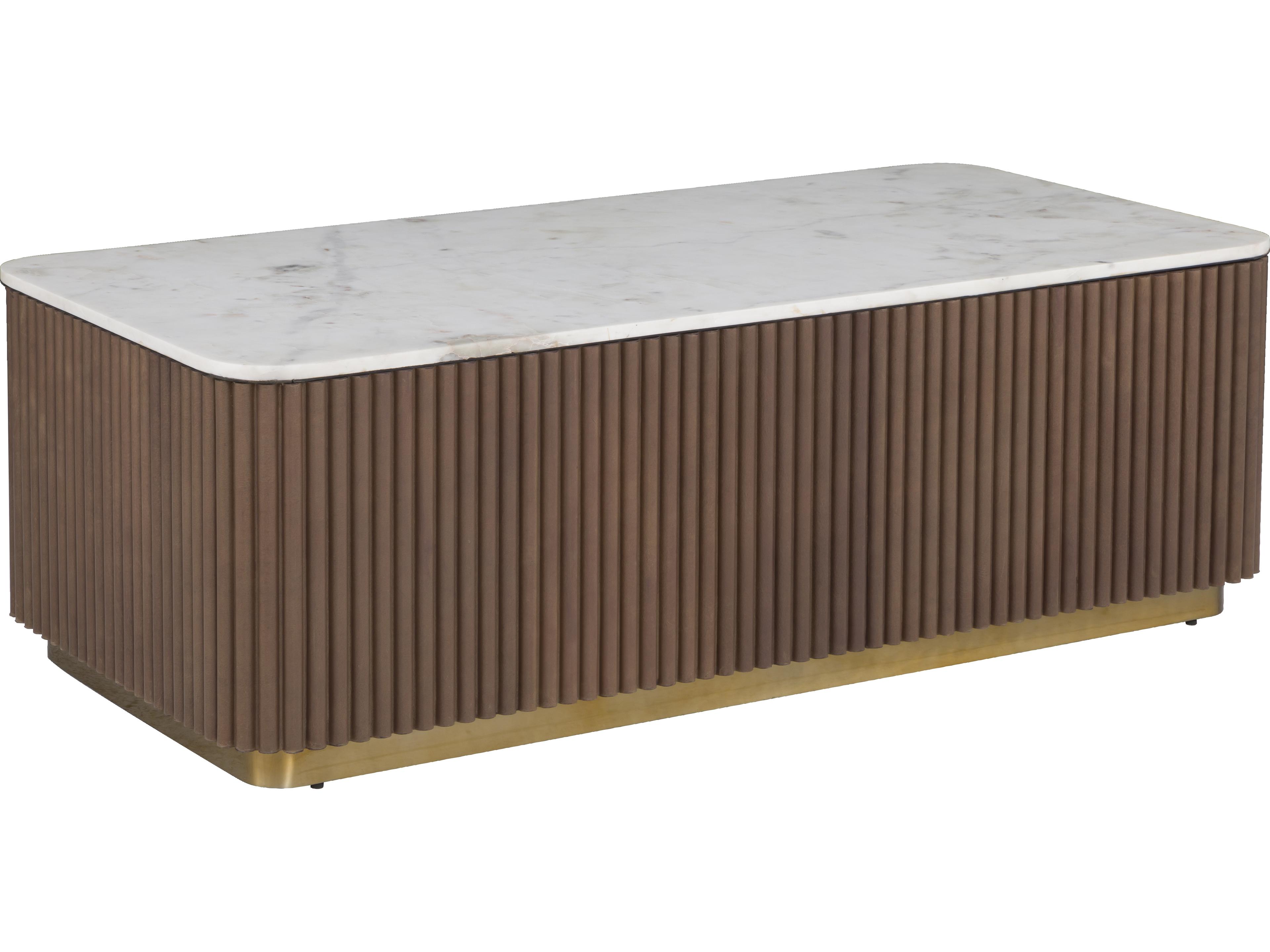 Dimitri Rectangular Marble Coffee Table