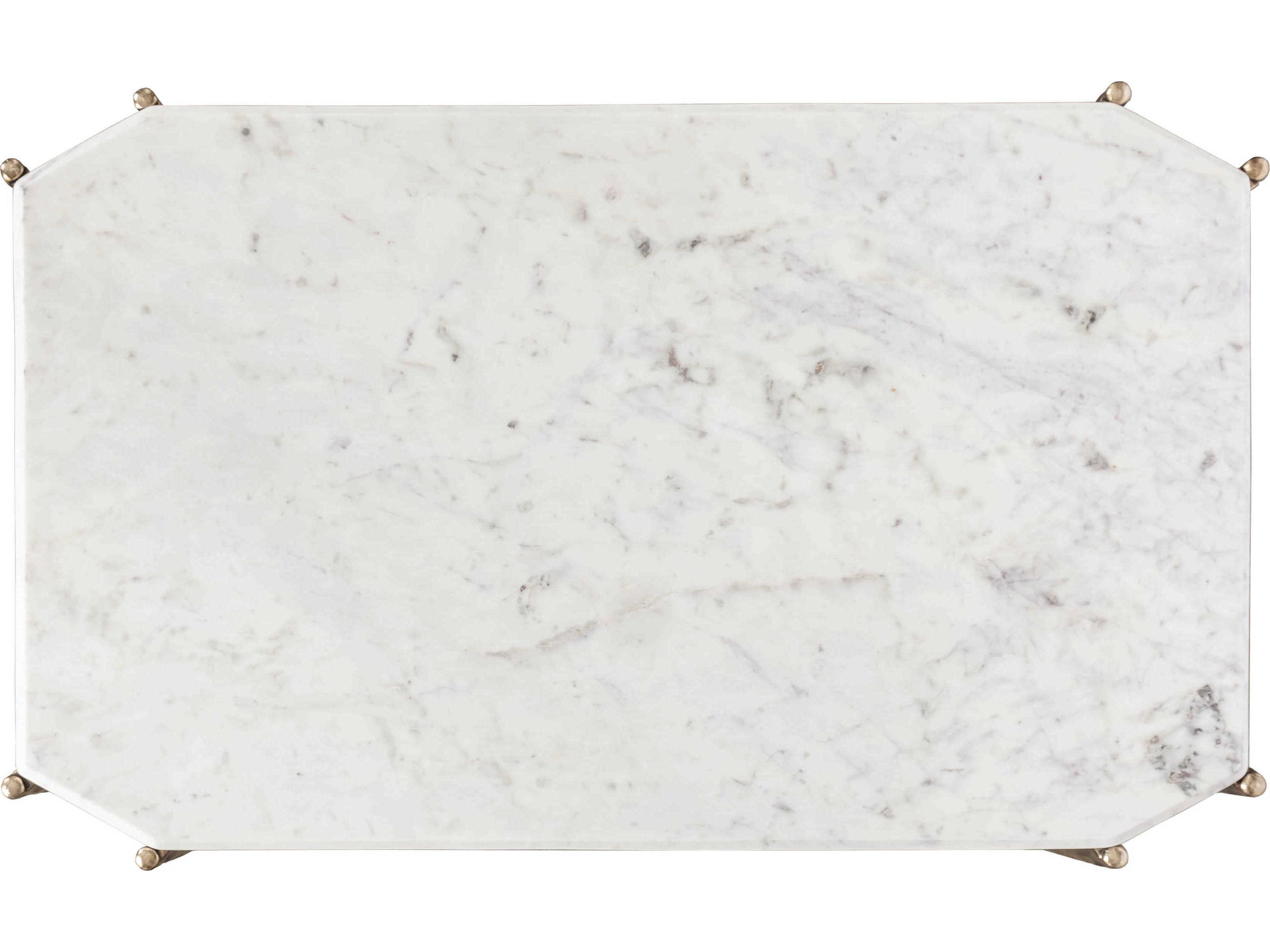 Fairfield Chair Monier Rectangular Stone Antique Gold Coffee Table