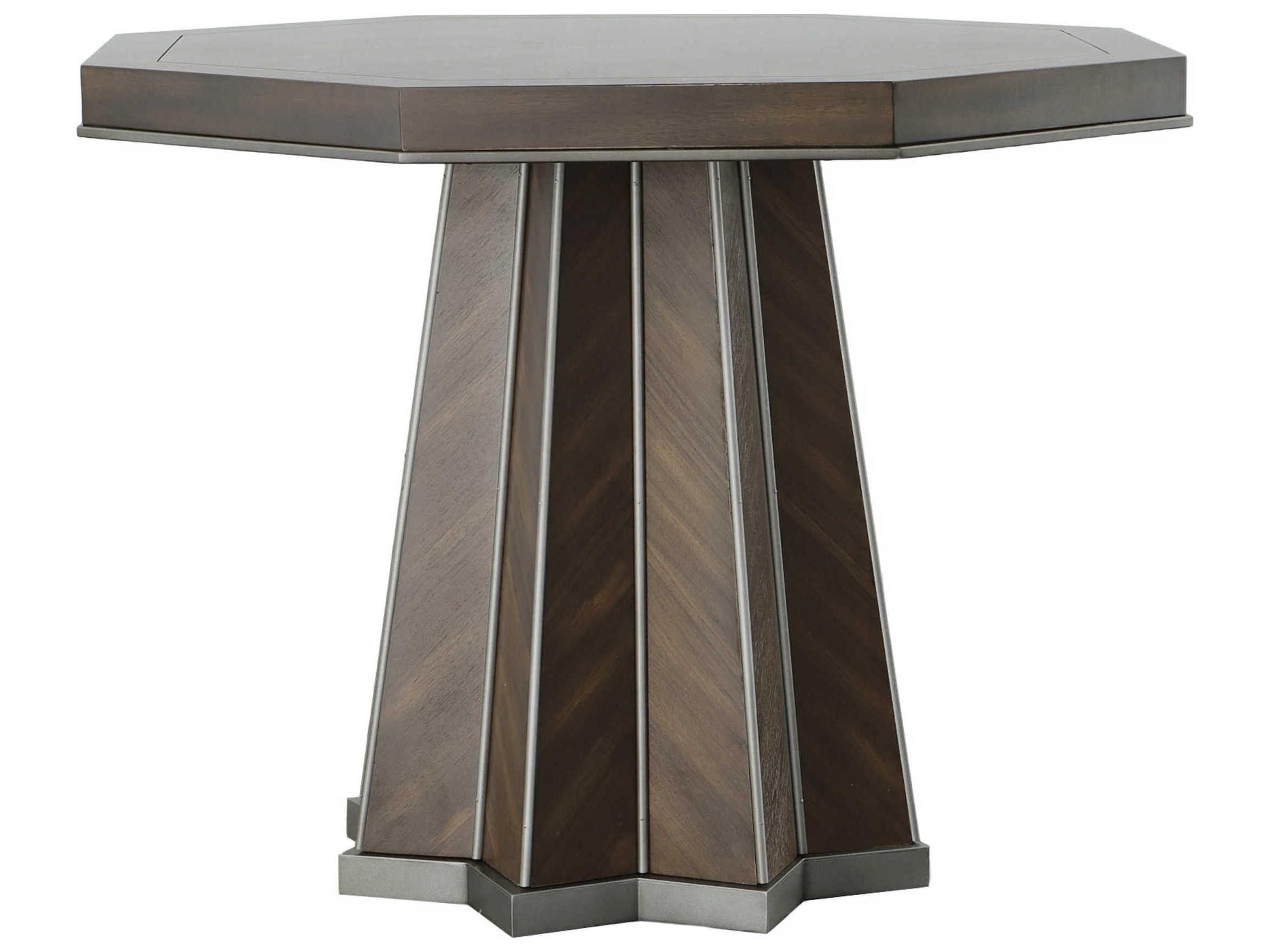 West Camden Octagon Wood Tahitian Pearl End Table