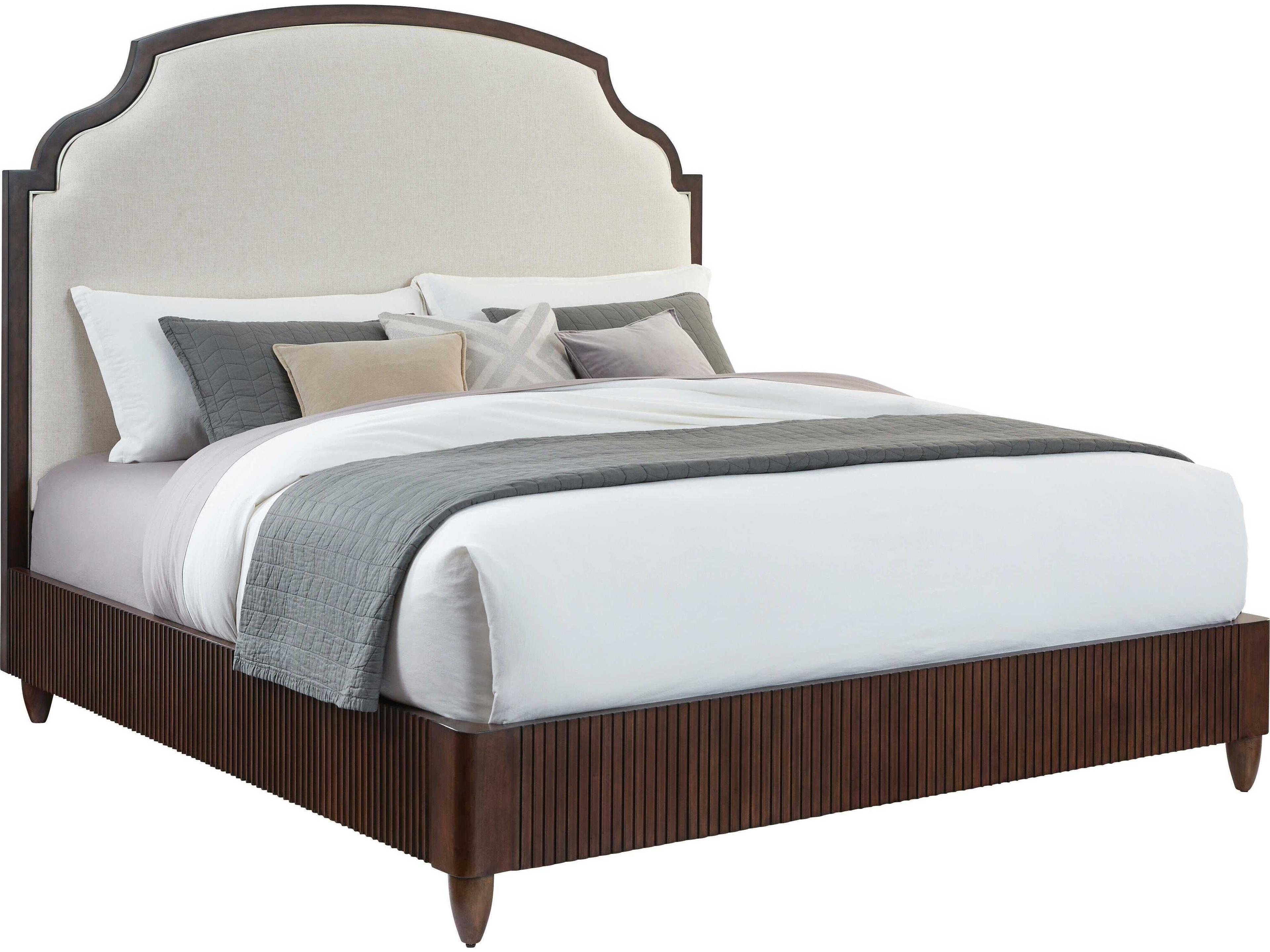 West Camden Tahitian Pearl Brown Walnut Wood Queen Platform Bed
