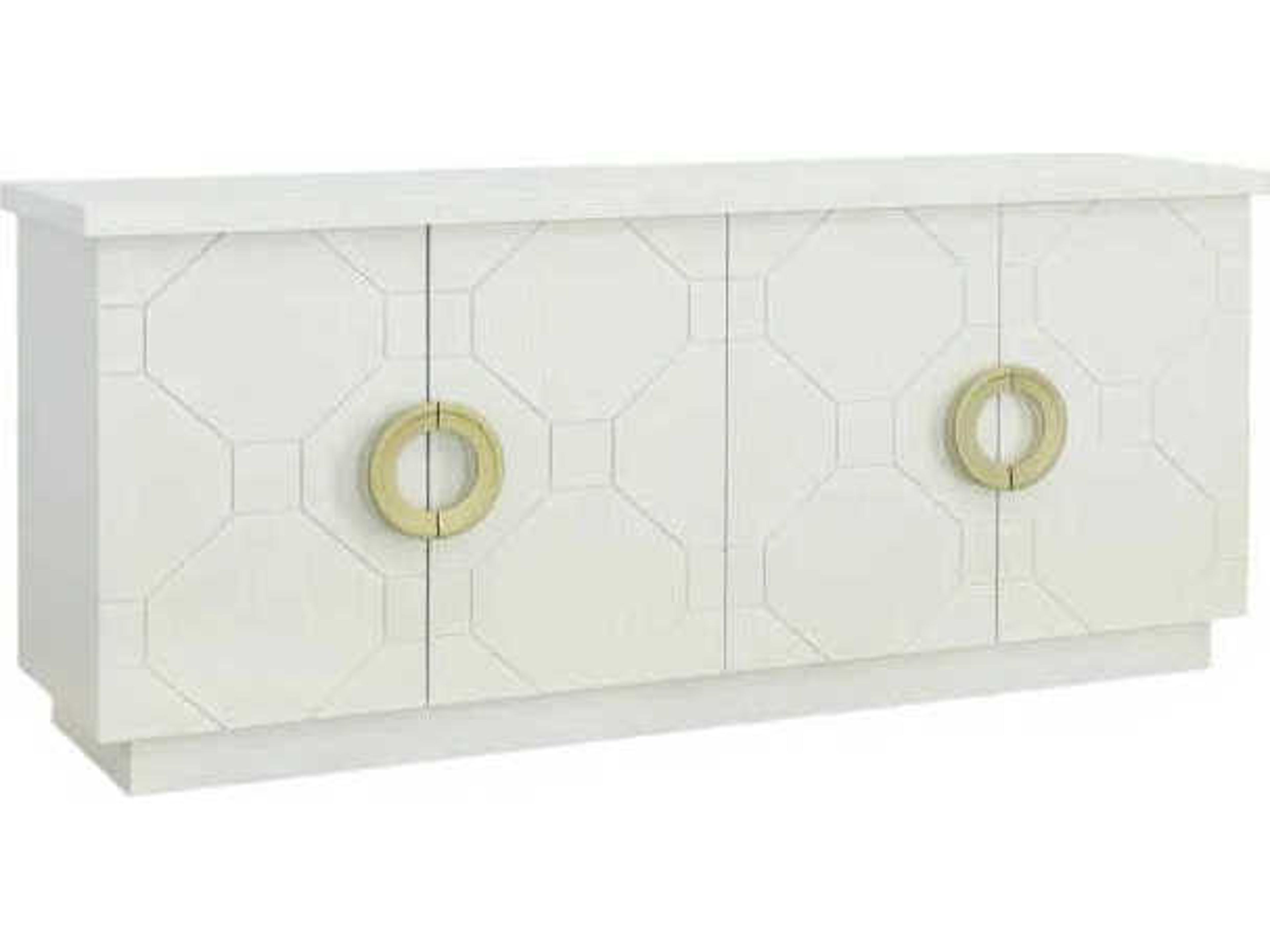 East Camden 78" Walnut Wood Pearl Credenza Sideboard