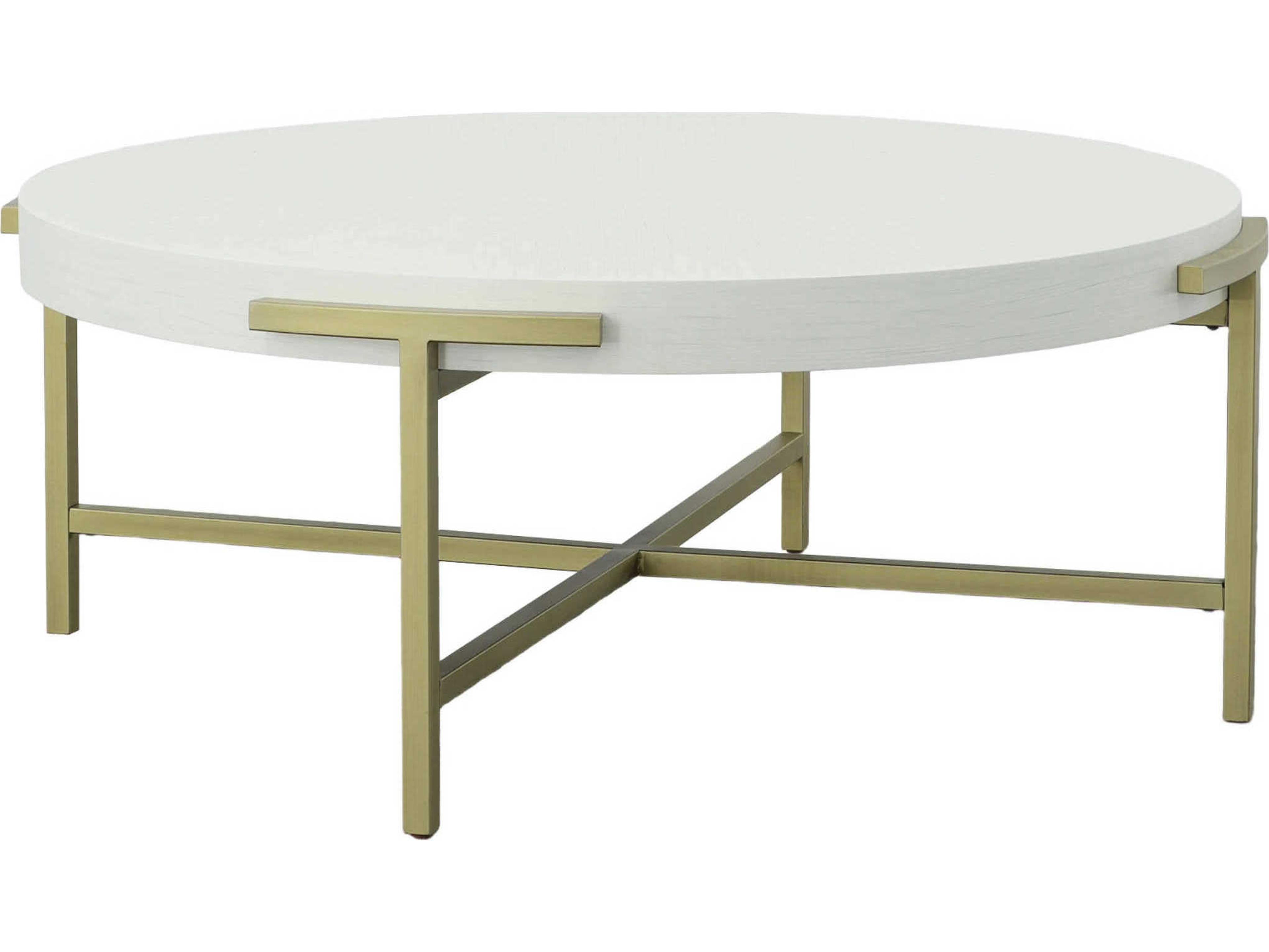 East Camden Round Marble Pearl Coffee Table