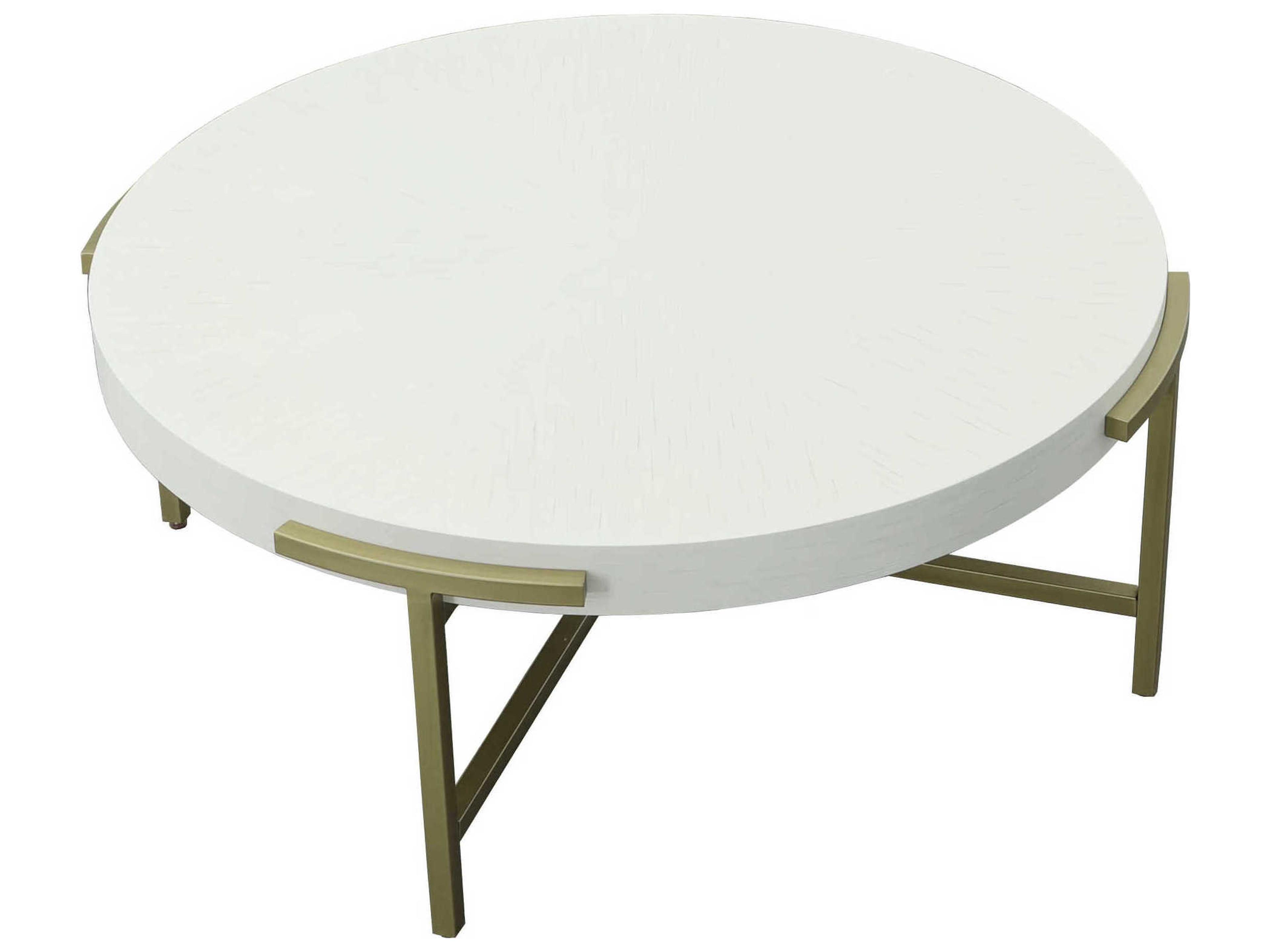 Fairfield Chair East Camden Round Marble Pearl Coffee Table