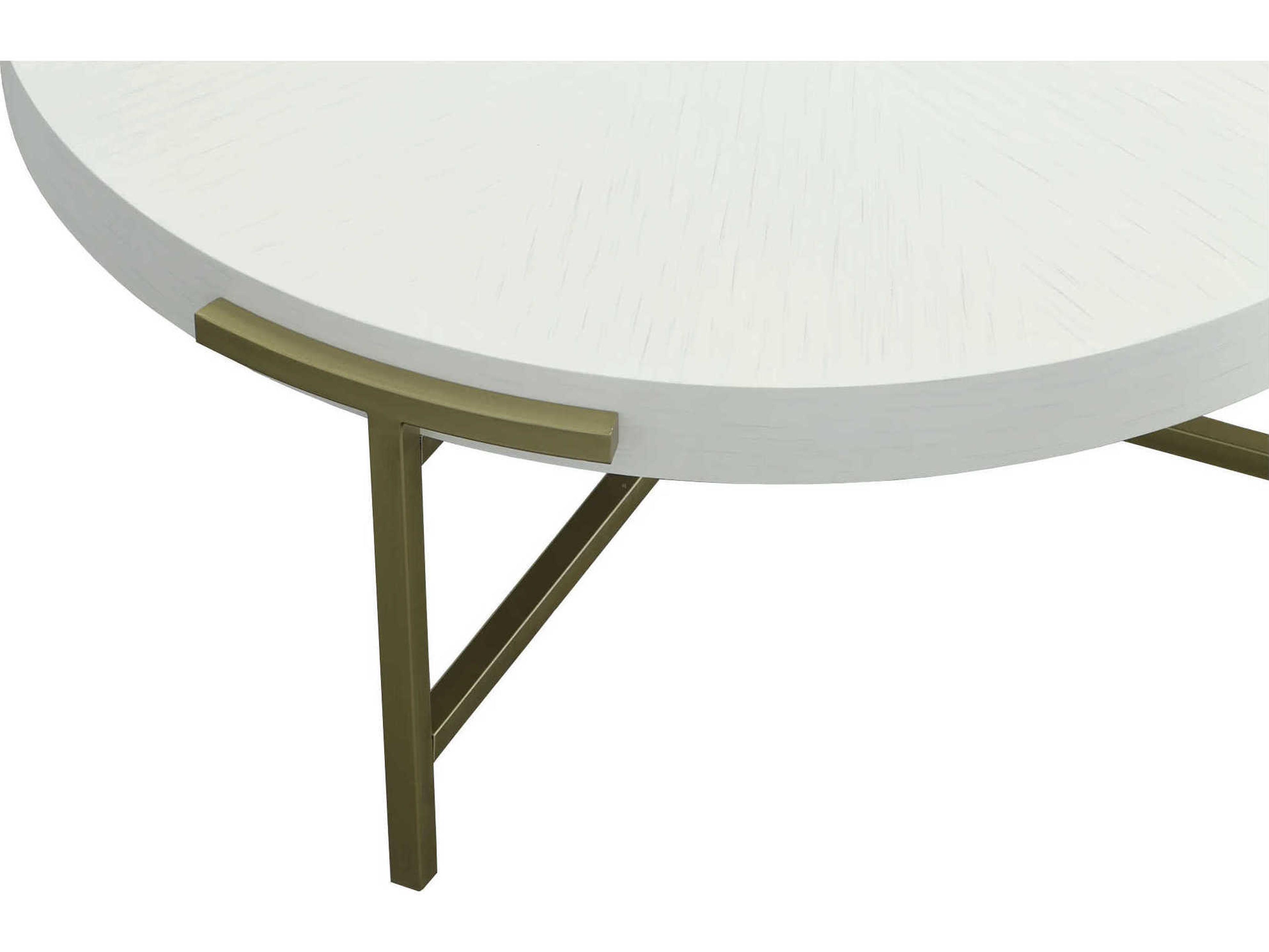 Fairfield Chair East Camden Round Marble Pearl Coffee Table